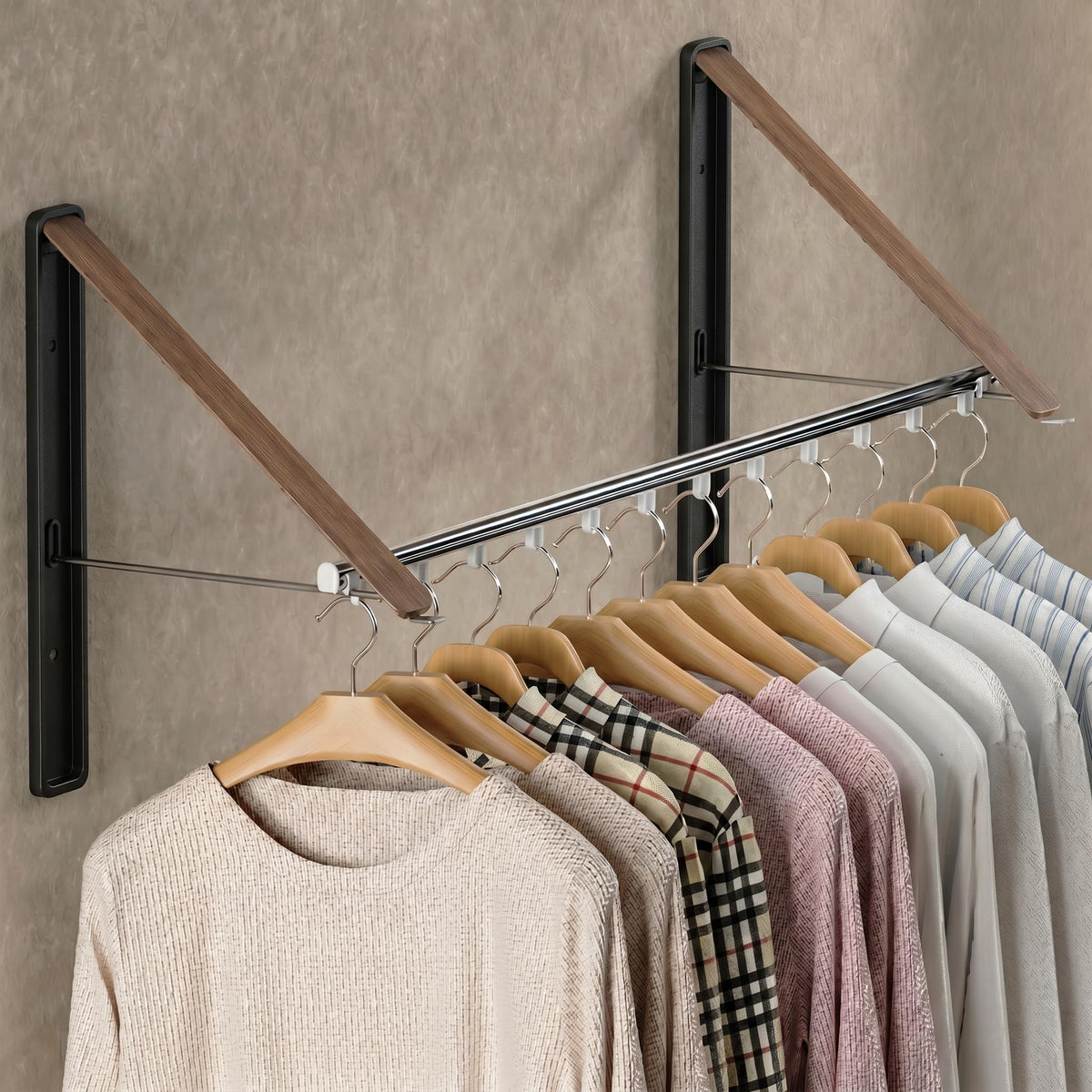 Clothes Drying Rack with Rod