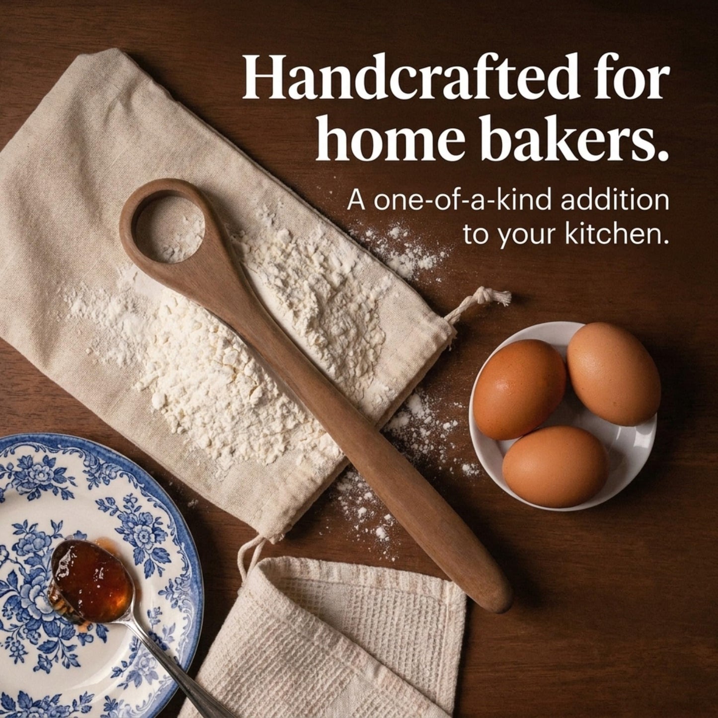 Danish Dough Whisk - Bread Wisking Tool for Mixing - Sourdough Wood Stirrer for Pastries, Egg, Pizza