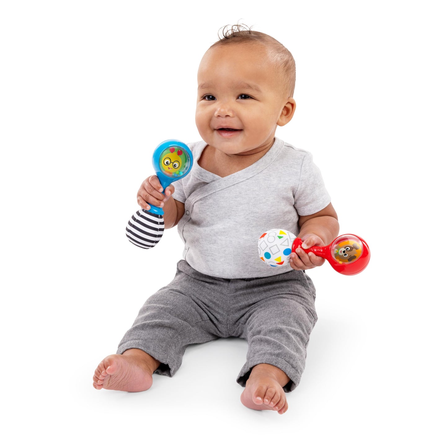Baby Einstein First Tunes Drum & Shakers Musical Gift Set, with Maracas and Toy Drum, Ages 6 Months and Up