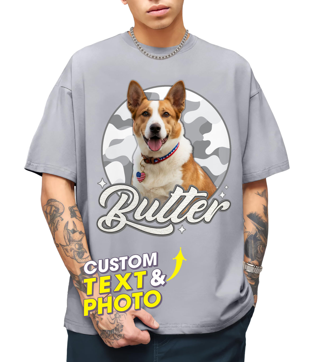 H-DEWALL Custom T Shirts Bootleg Rap Tee Shirts Custom Your Own Vintage Shirt Personalized Girlfriend Shirt Valentine Birthday Gift for Dog Cat Lovers