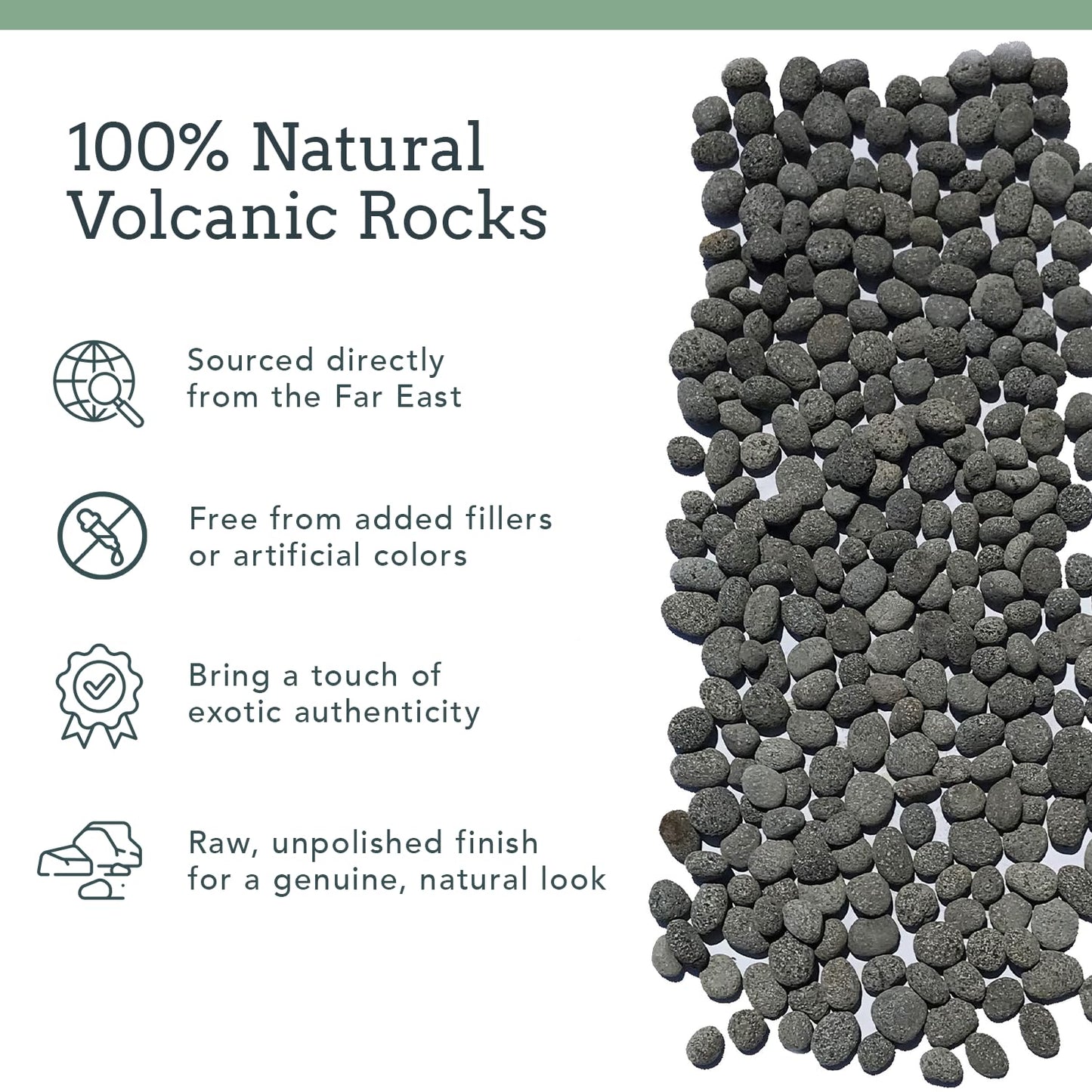 Black Lava Rocks for Fire Pit - 1/2 to 1 inch 10 lbs - Gas Fireplace Rocks - Black Lava Rock for Propane Fire Pit - Decorative Lava Stone Volcanic Rock for Outdoor & Indoor Gas Fireplace