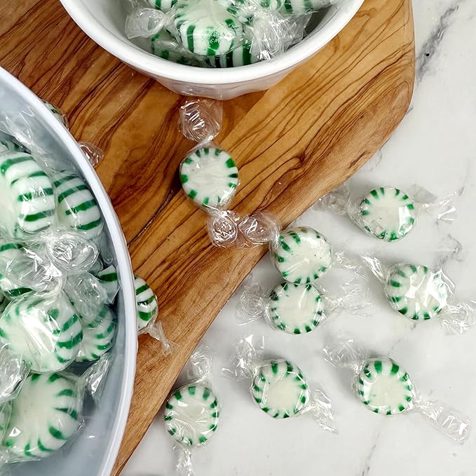 Arcor Starlight Spearmint Candy, 5 Pound Bulk Spearmint Hard Candy (Approx. 375 pcs.), Individually Wrapped Spearmints, Green Candy