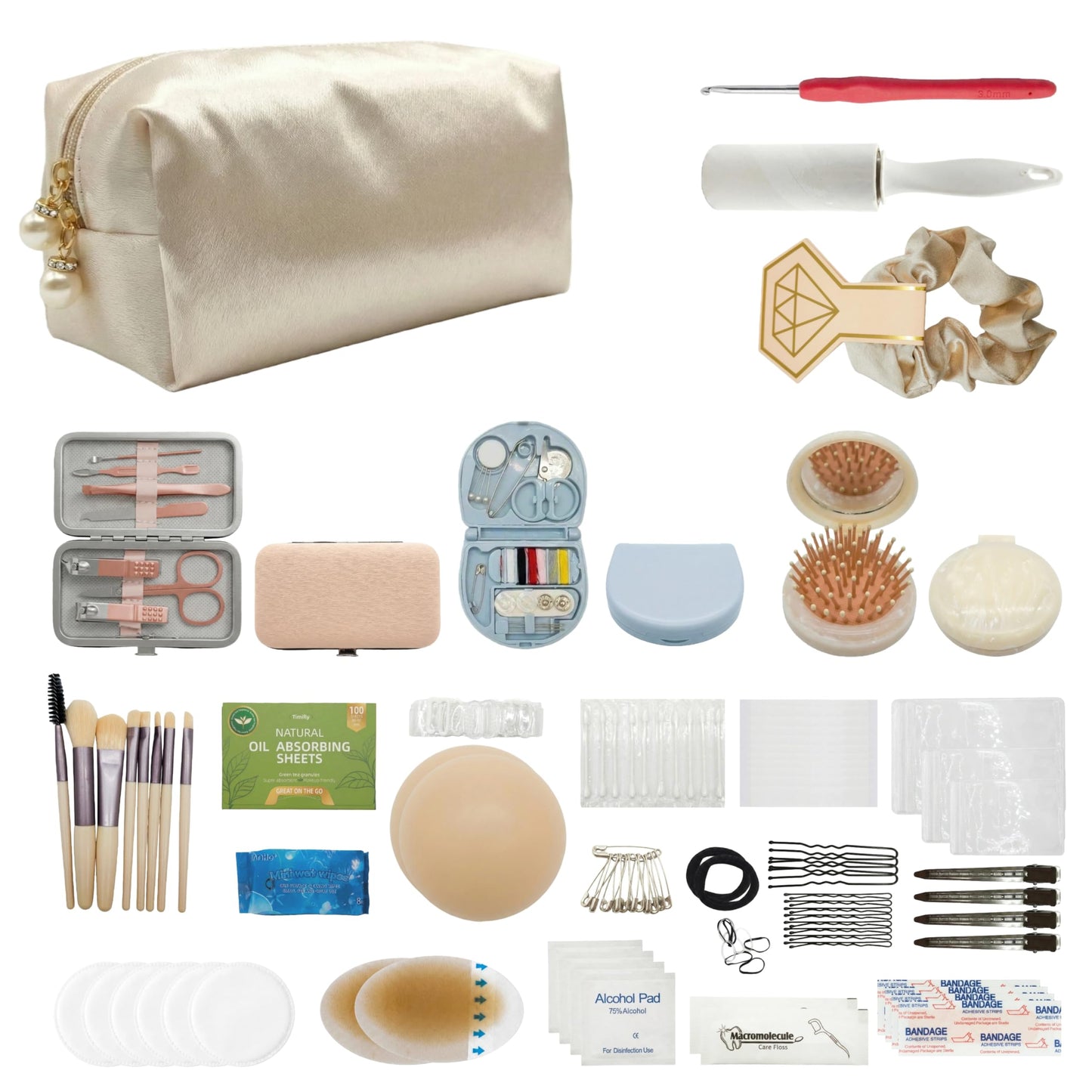 HygaLivia Wedding Emergency Kit | 30+ Essentials | 100+ Pieces | Bridal Emergency Kit for Wedding Day