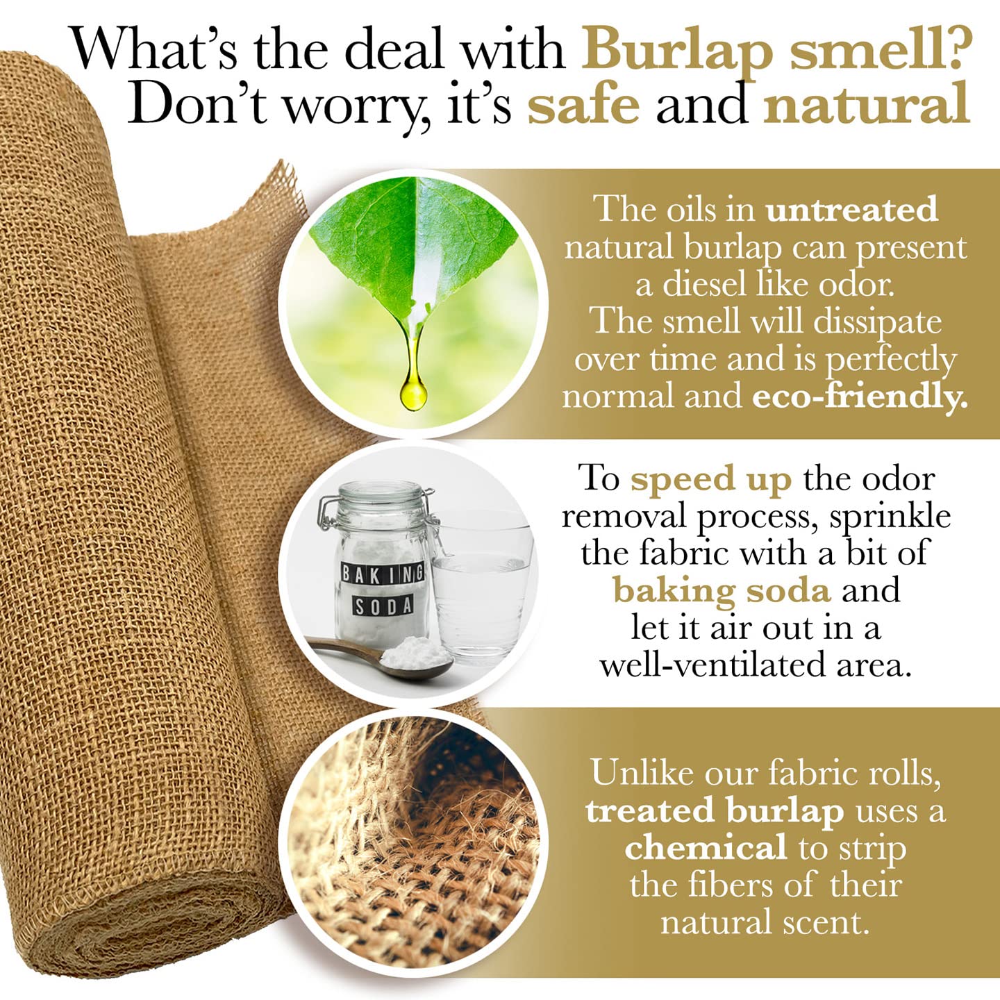 Burloptuous 40" x15 Feet Gardening Burlap Roll - Multipurpose Natural Burlap Fabric, High Density Jute Fiber Material for Decorations, Center Pieces for Home, Rustic Party Décor