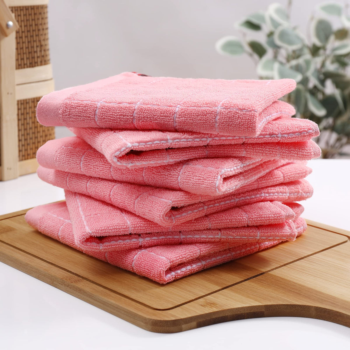100% Cotton Terry Kitchen Dish Cloths (24 Count)