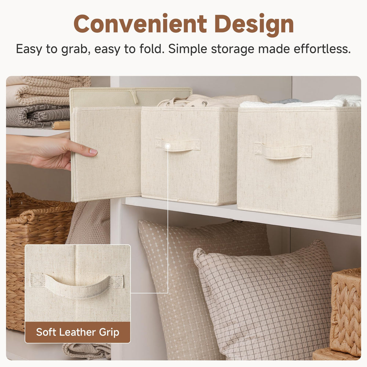 Closet Storage Bins (3 Count)