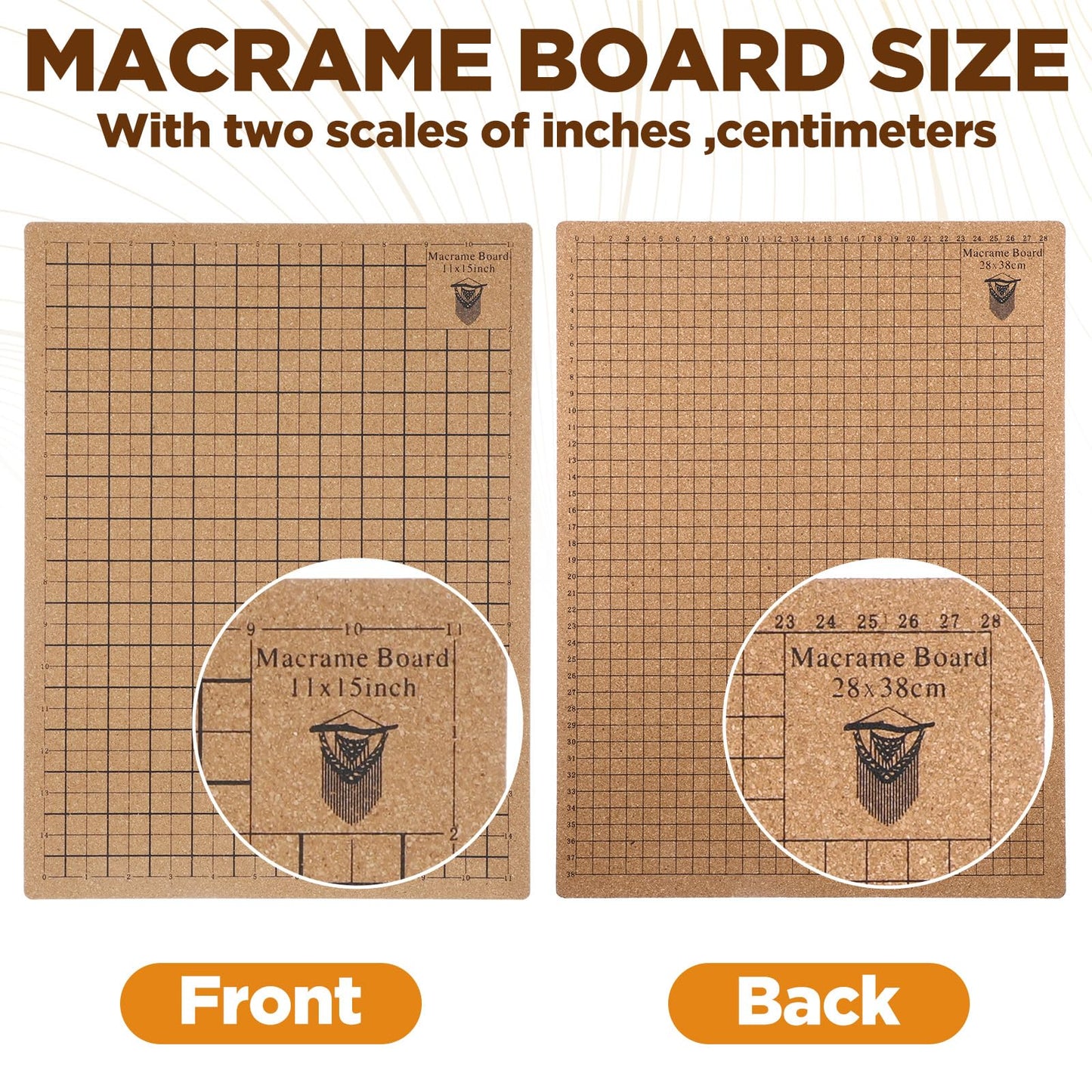 108 Pcs Macrame Supplies Include Macrame Board Metal Adjustable Holder with 100 T Shaped Pins Double Sided Grids Bracelet Making Board with Brush Scissor Ruler for Braiding Bracelet Creating