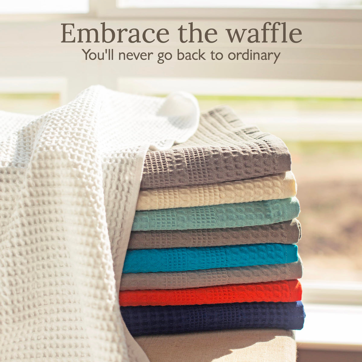 Waffle Towels for Bathroom