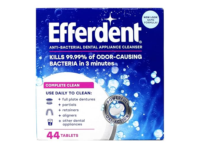 Efferdent Denture Cleanser Tablets 44 Count (Pack of 5)