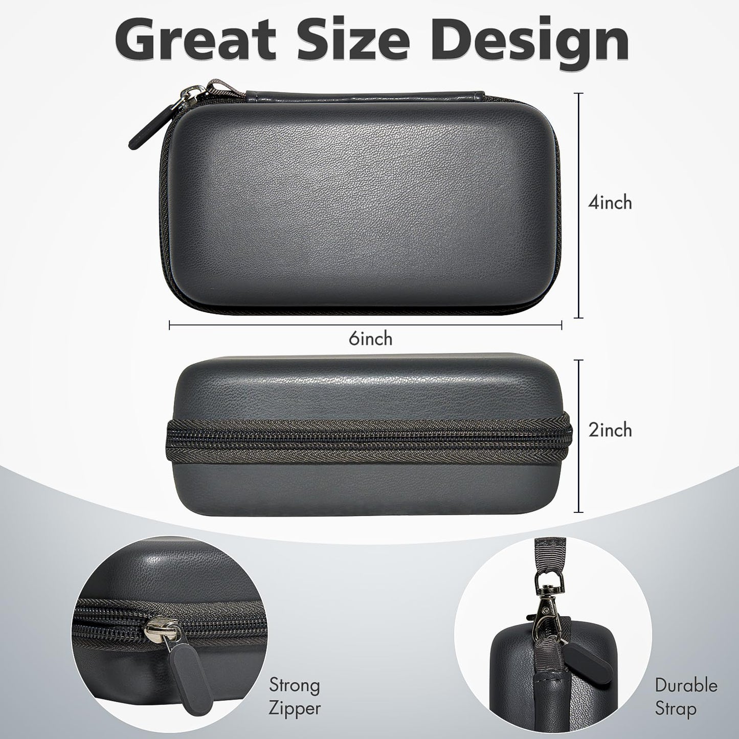 Case for Anker MagGo 3-in-1 Charging Station Qi2 Certified 15W MagSafe, Foldable Magnetic Wireless Stand Holder for Apple Watch USB-C Charger Cable, Portable Travel Storage Bag for Essentials, Black