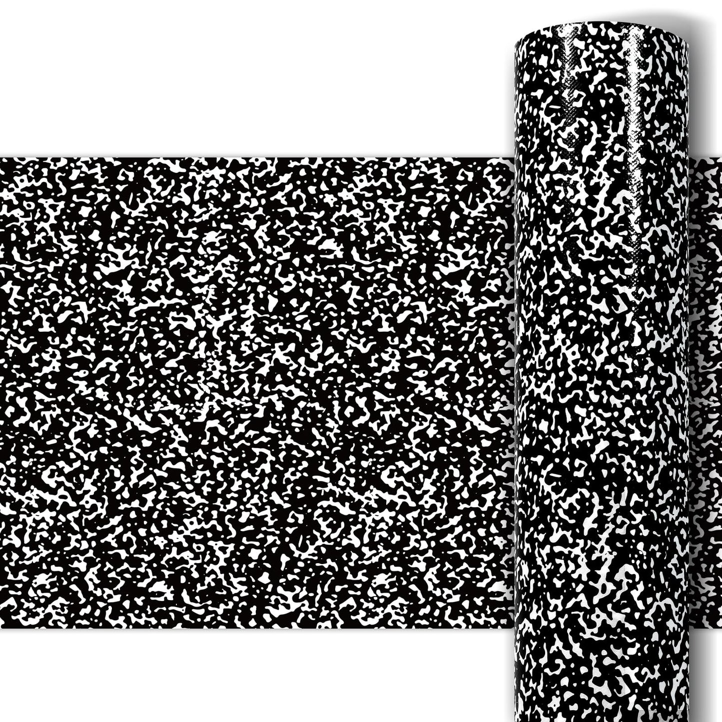 Black Composition Bulletin Board Roll Reusable Waterproof Erasable Composition Notebook Non-Woven Fabric Bulletin Board Roll Black and White Background Poster for Classroom Decor Wrap Craft 15.7"x20ft