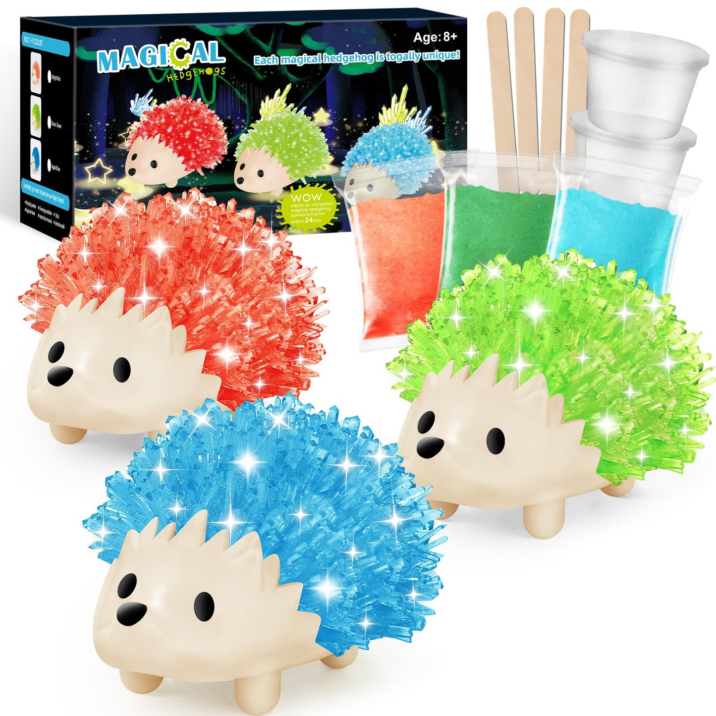 sdaymol Crystal Growing Kit,Science Kits for Kids Age 8-12,DIY Science Experiments Lab Learning & Educational Toys,STEM Projects Toys Gifts for Boys & Girls Ages 8 9 10 12