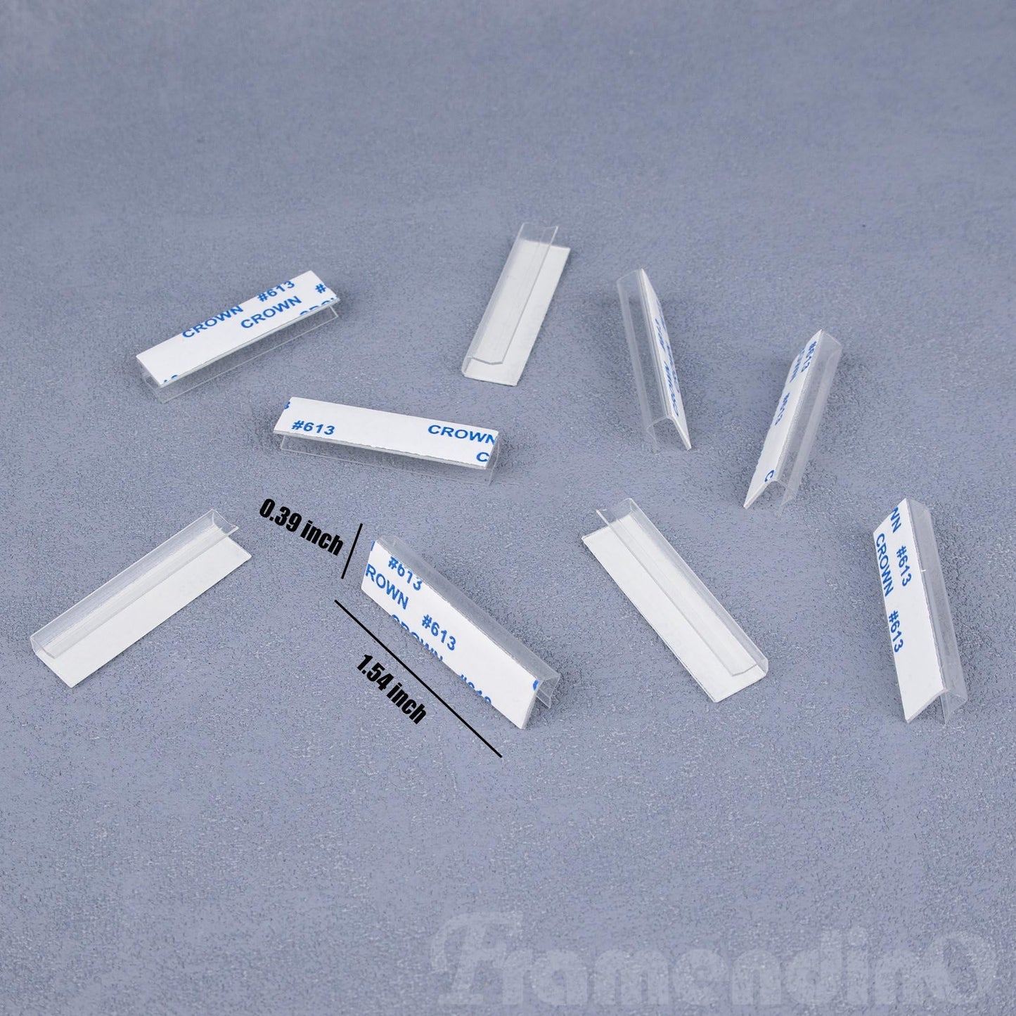 Framendino, 450 Pack Earring Card Adapter Plastic Lip Self Adhesive Hanger for Necklace Display