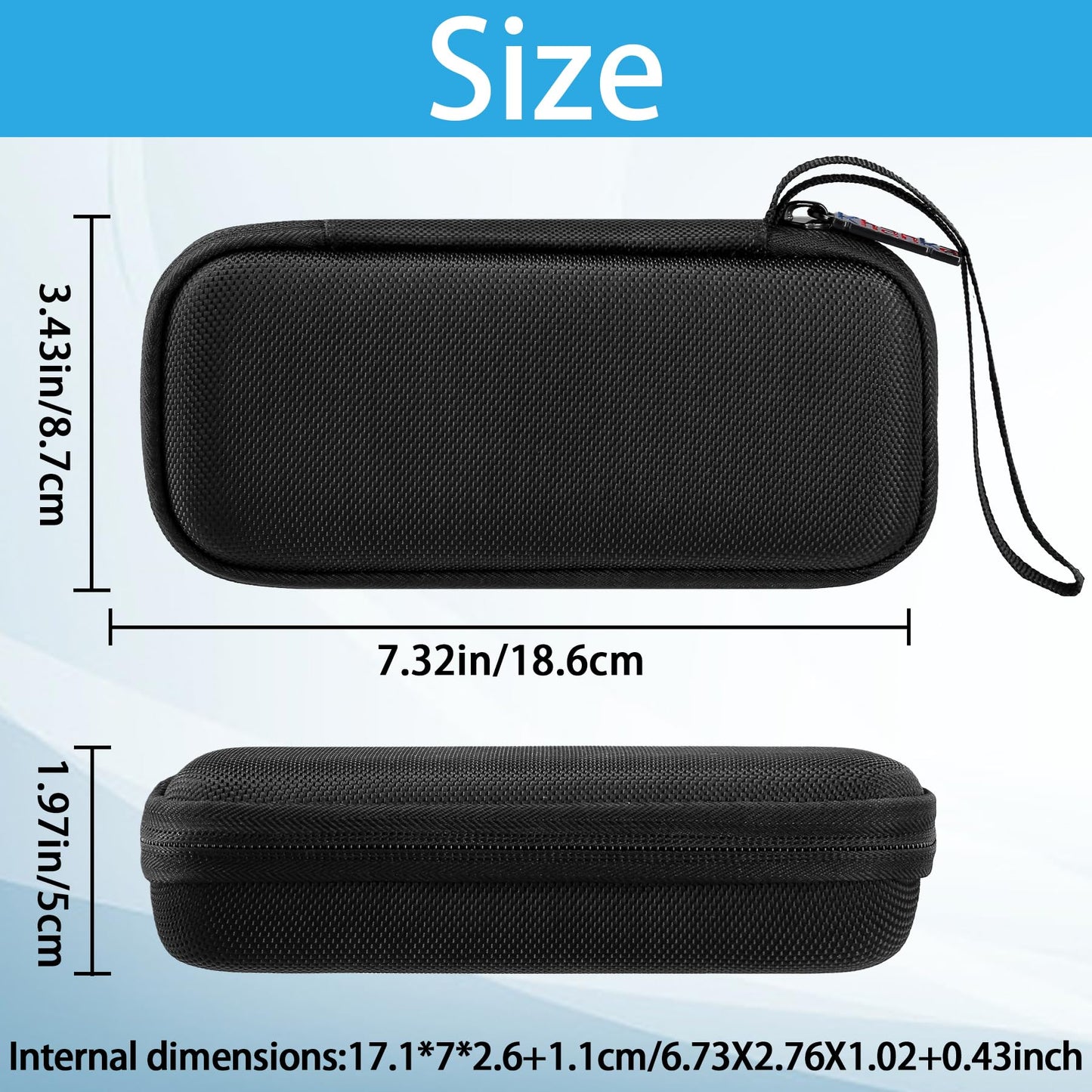 khanka Hard Travel Case Replacement for Anker Zolo Power Bank, 10,000mAh 30W Portable Charger, Case Only.(Black)