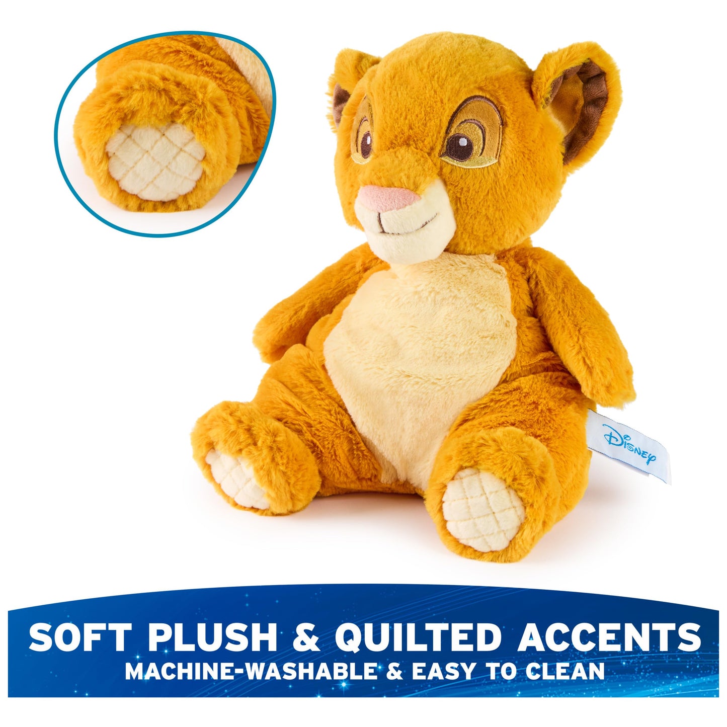 GUND Disney Official Simba Oh So Snuggly Plush, The Lion King, Lion Stuffed Animal for Babies and Infants, Yellow, 12.5”