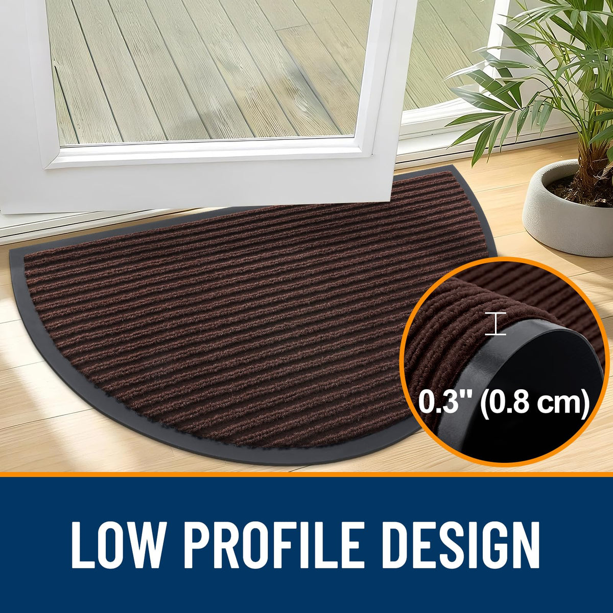 Half Circle Front Door Mat 35x30