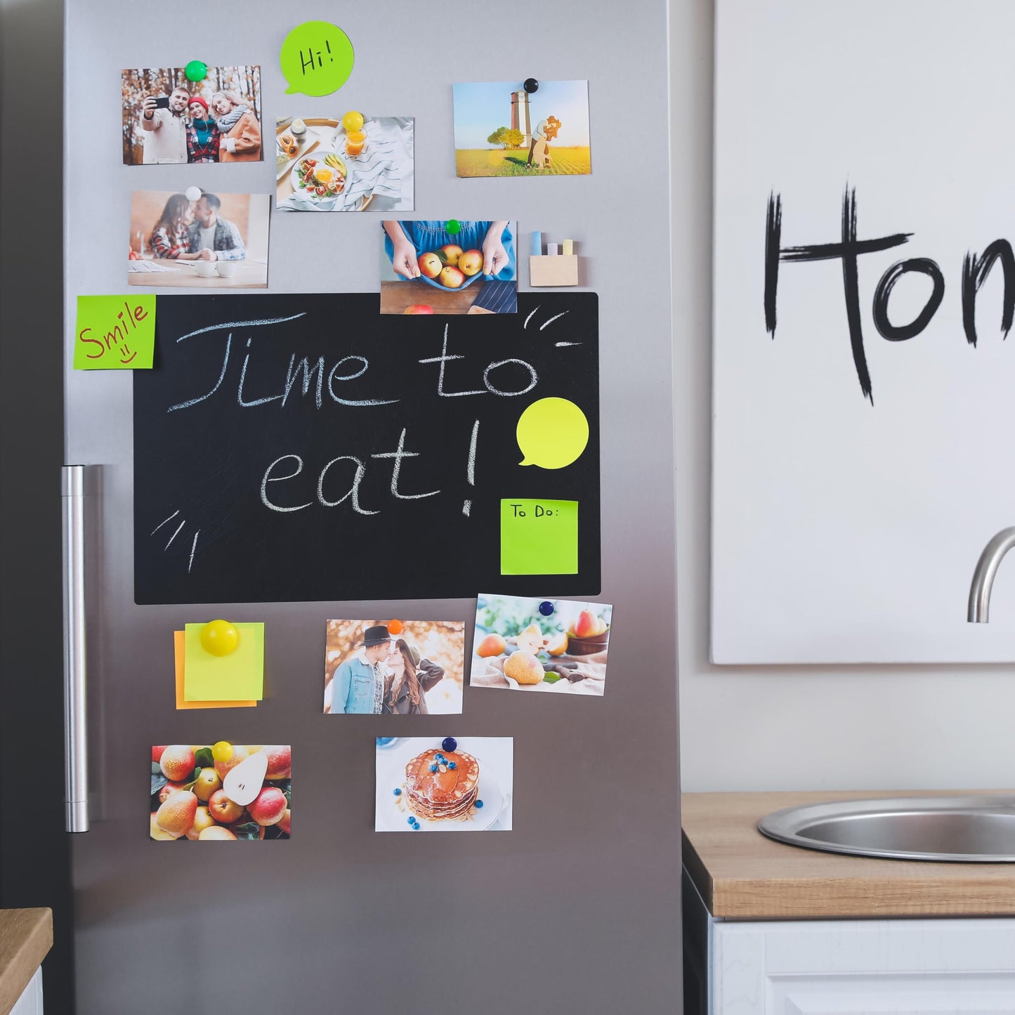 Magnetic Chalkboard Wallpaper Stick and Peel, 47" x 94"Chalk Board Contact Paper with Adhesive on Wall for School, Office, Kitchen Fridge, Drawing
