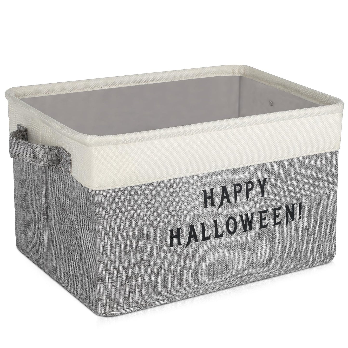 Lukeline Halloween Boo Basket with Handles, Personalized Trick or Treat Storage Baskets Organizer, Halloween Basket Gifts Organizing for Home Decor (HALLOWEEN)