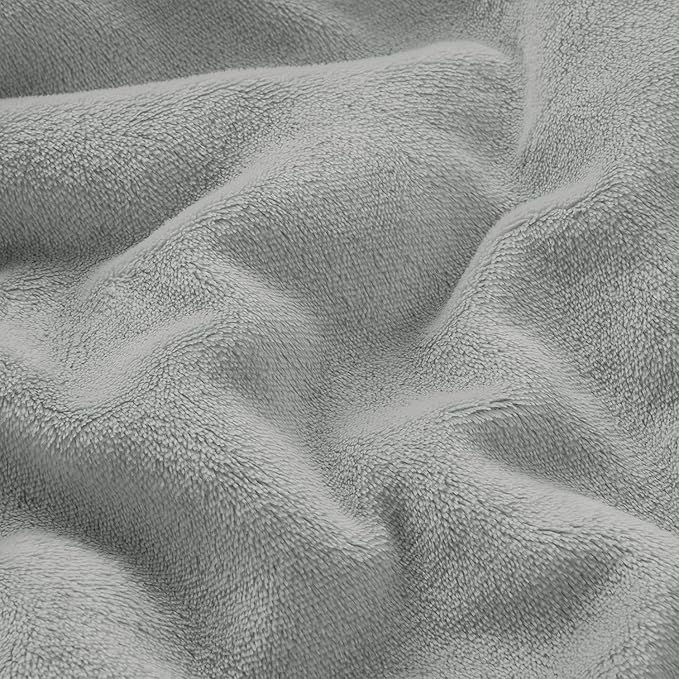 IR Imperial Rooms Silver Sherpa Fleece Throw Blanket for Bed - Wholesale Bulk Pack of 16 Sherpa Blankets - Soft Fluffy Throw Blankets for Hotels, Guest Bedroom, 50x60 Inches