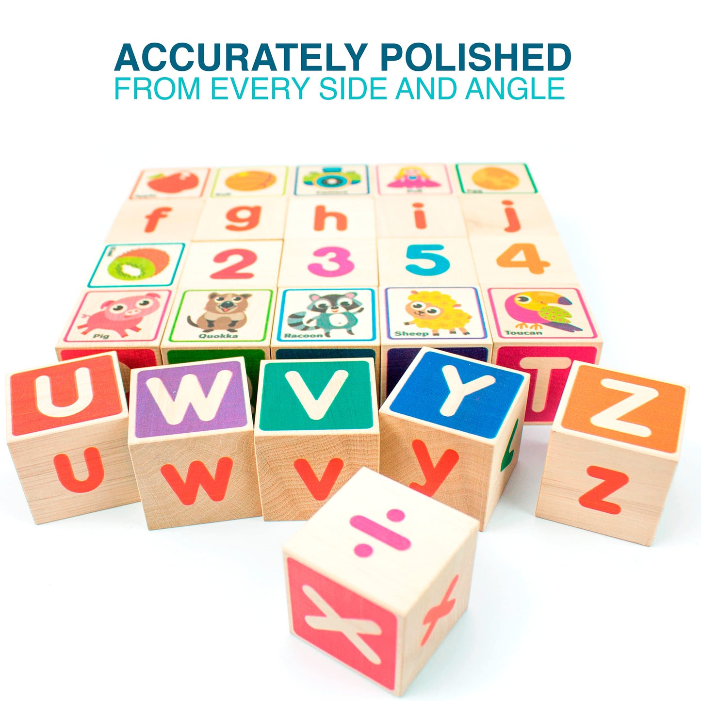 QUOKKA Wooden Blocks & Puzzles for Toddlers