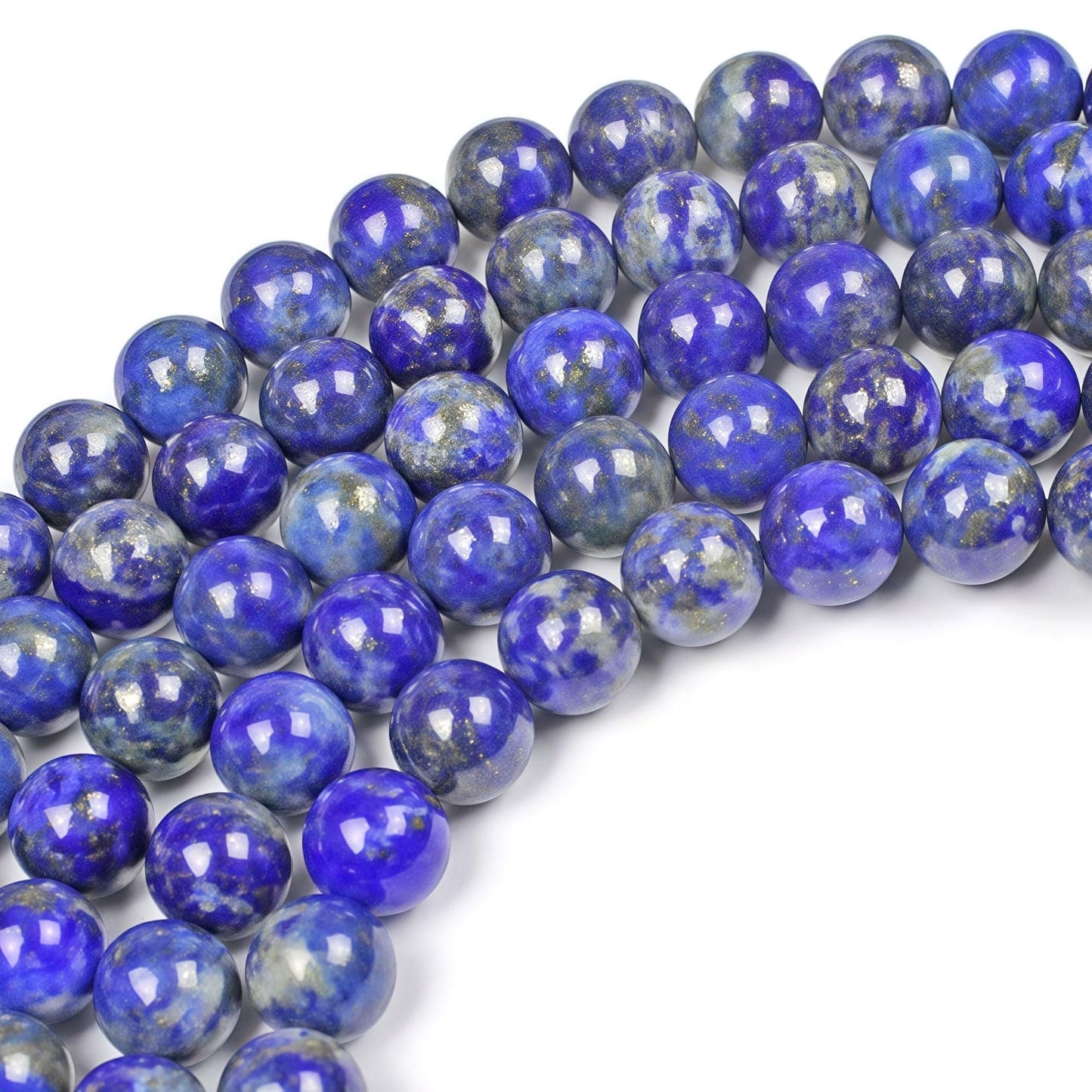 MJDCB Natural Lapis Lazuli Gemstone Loose Beads Round 6mm Energy Stone Healing Power for Jewelry Making
