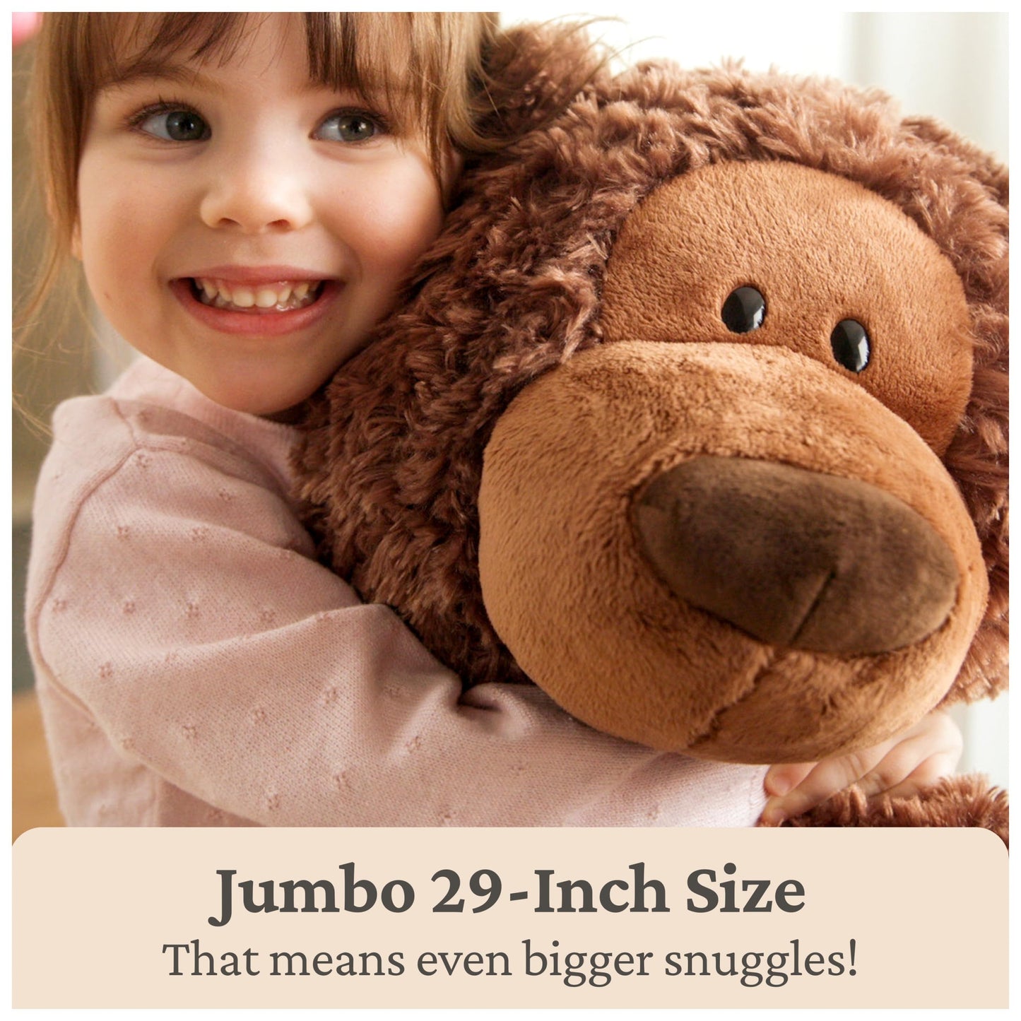 GUND Jumbo Philbin Teddy Bear, Large Teddy Bear, Stuffed Animal for Ages 1 and Up, Plush Toy, Chocolate Brown, 29"