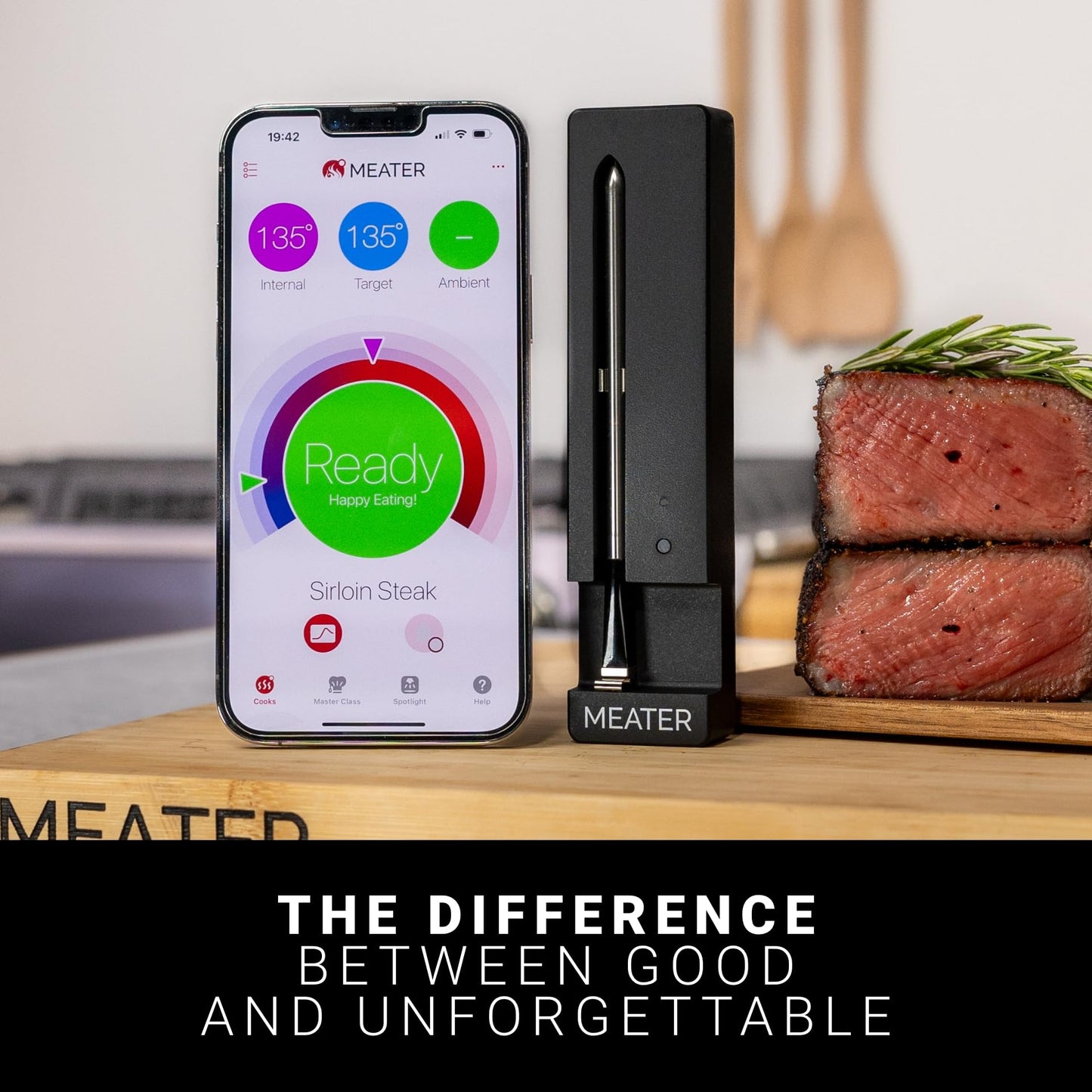 MEATER SE: 100% Wireless Smart Meat Thermometer | No Wires, No Fuss | 165ft Bluetooth Range | Dual Temp Sensors | Guided Cook System | Dishwasher Safe | Perfect for BBQ, Grill, Oven, Smoker