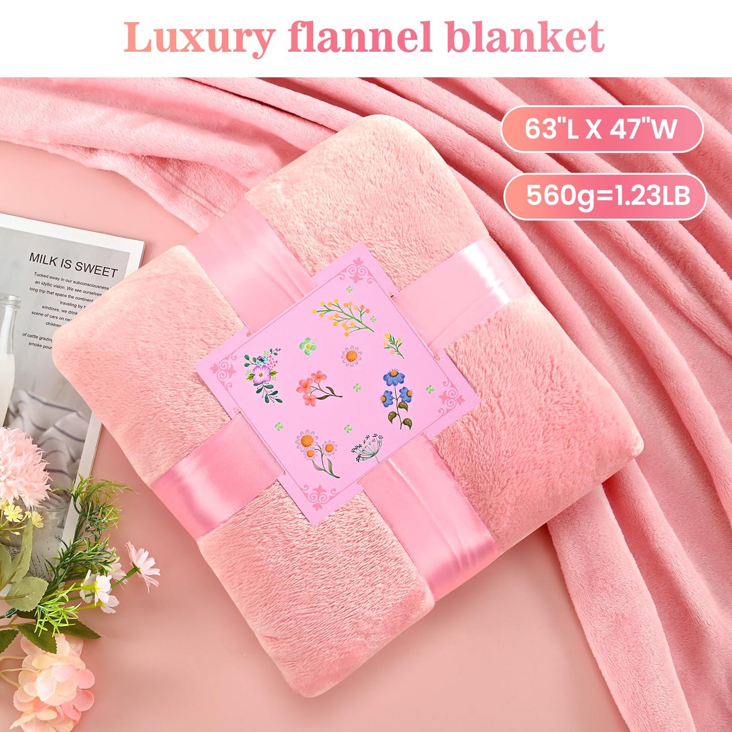 Gifts For Women,Birthday Presents,Birthday Gift Sets,Get Well Gift Baskets,Self-Care Gift Sets Featuring Blankets,Mug, Scented Candle,Soothing Spa Care Sets—Heartwarming Gift Exclusively For Women