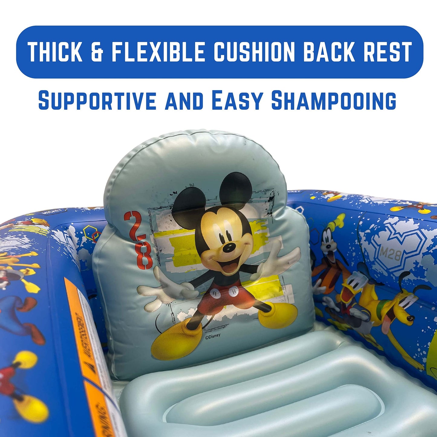Disney Mickey Mouse Go for It Inflatable Tub - Baby Bathtub