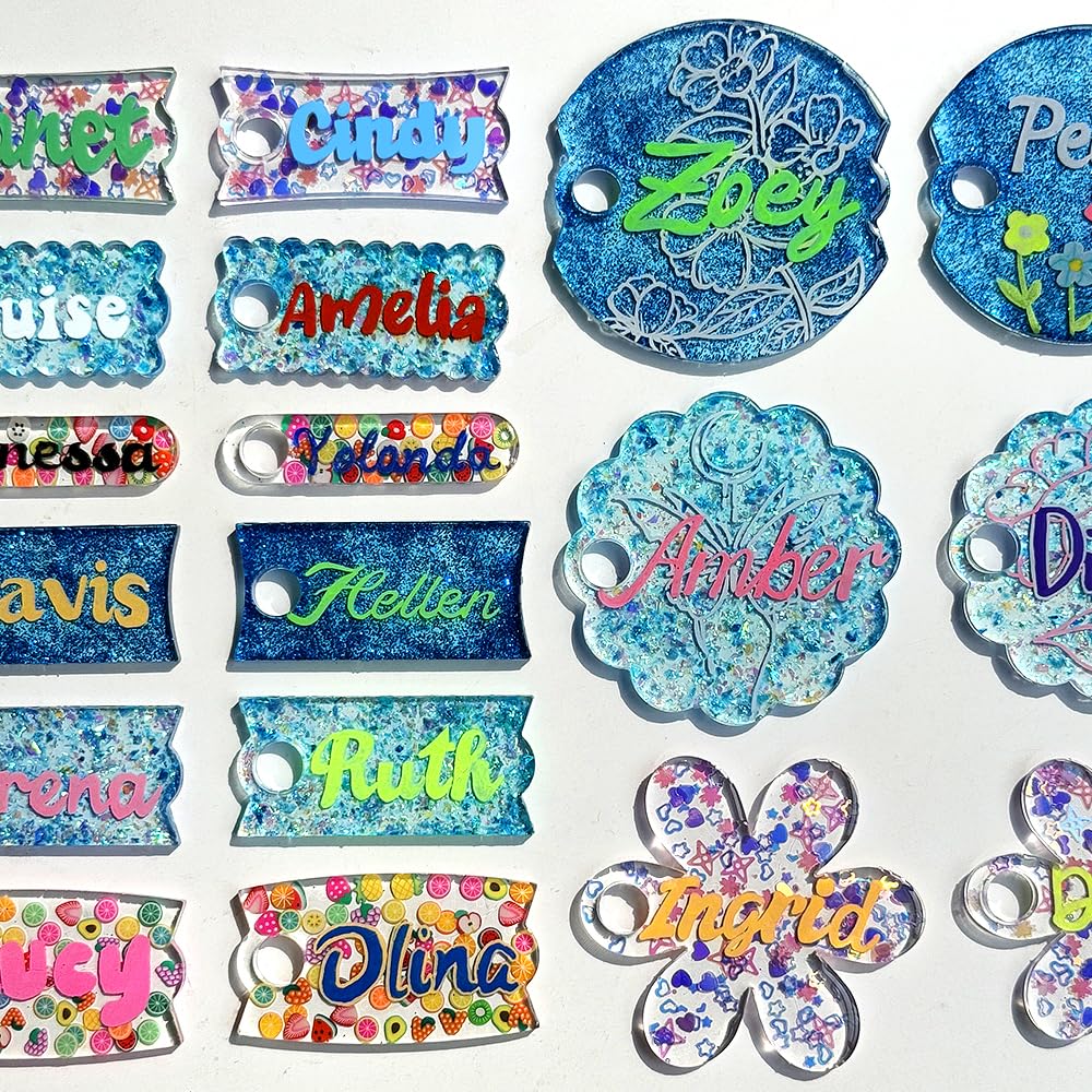 RESINWORLD Tumbler Name Tag/Plate Silicone Molds for 20oz/30oz & 40oz Lid