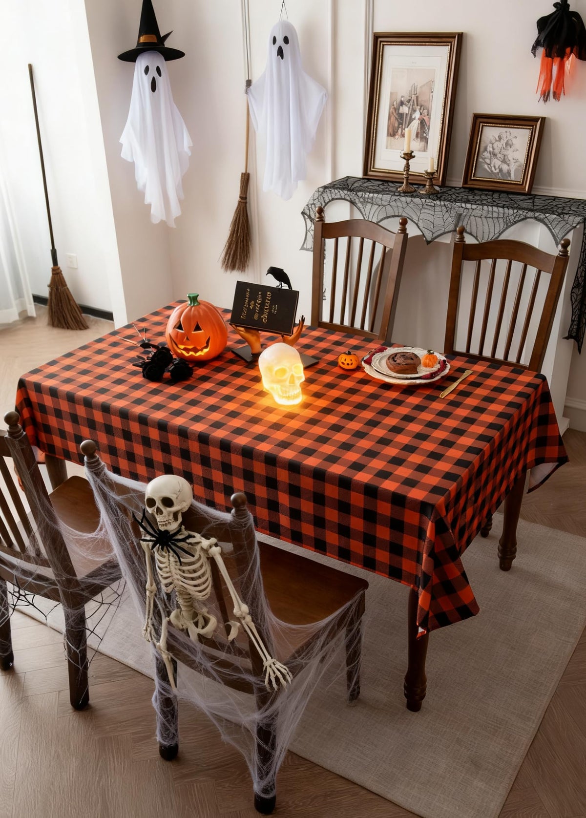 Waterproof Checkered Tablecloth Fabric