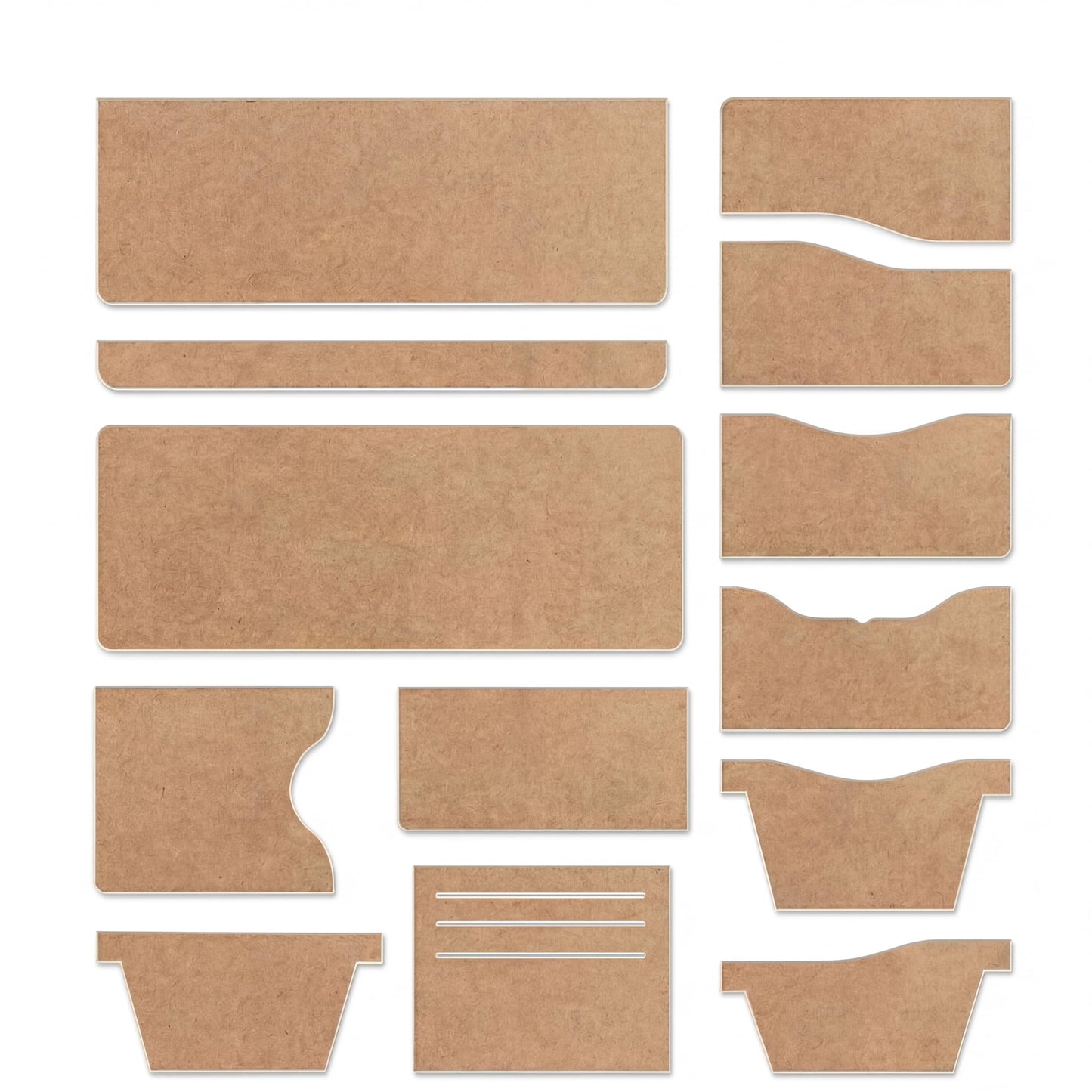 Chunful 13 Pcs Acrylic Leather Wallet Patterns Templates Drawings Kit Clear Sewing Templates Tool for Purse Women Leather Hand Crafts Lovers DIY Beginner