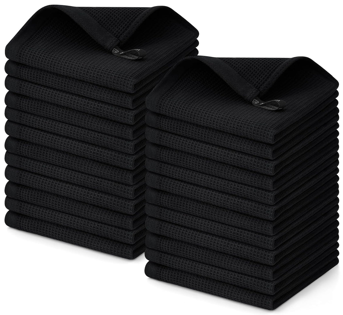 100% Cotton Waffle Weave Dish Cloths (24 Count)