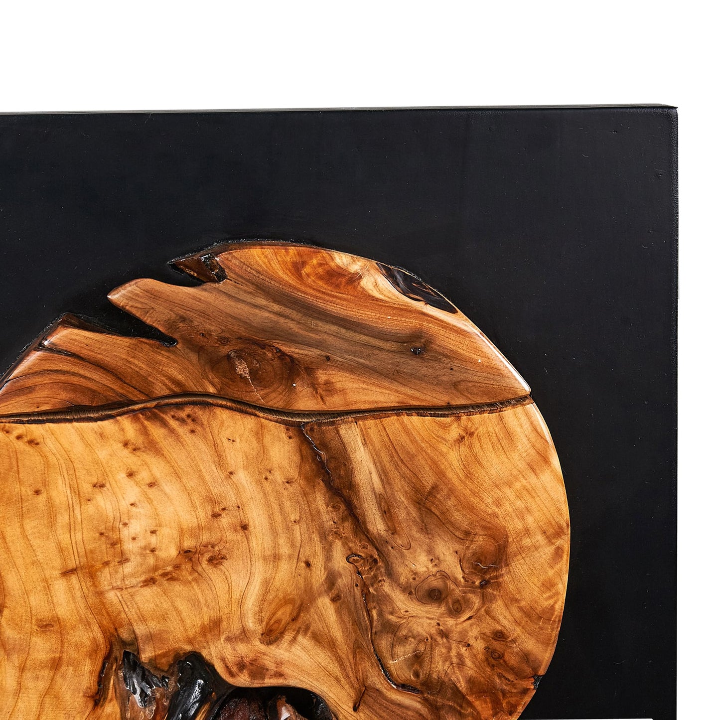 Greenage Cedar Roots Round Wall Decor 17"×17" Hanging Decoration for Home Living Room Bedroom Office
