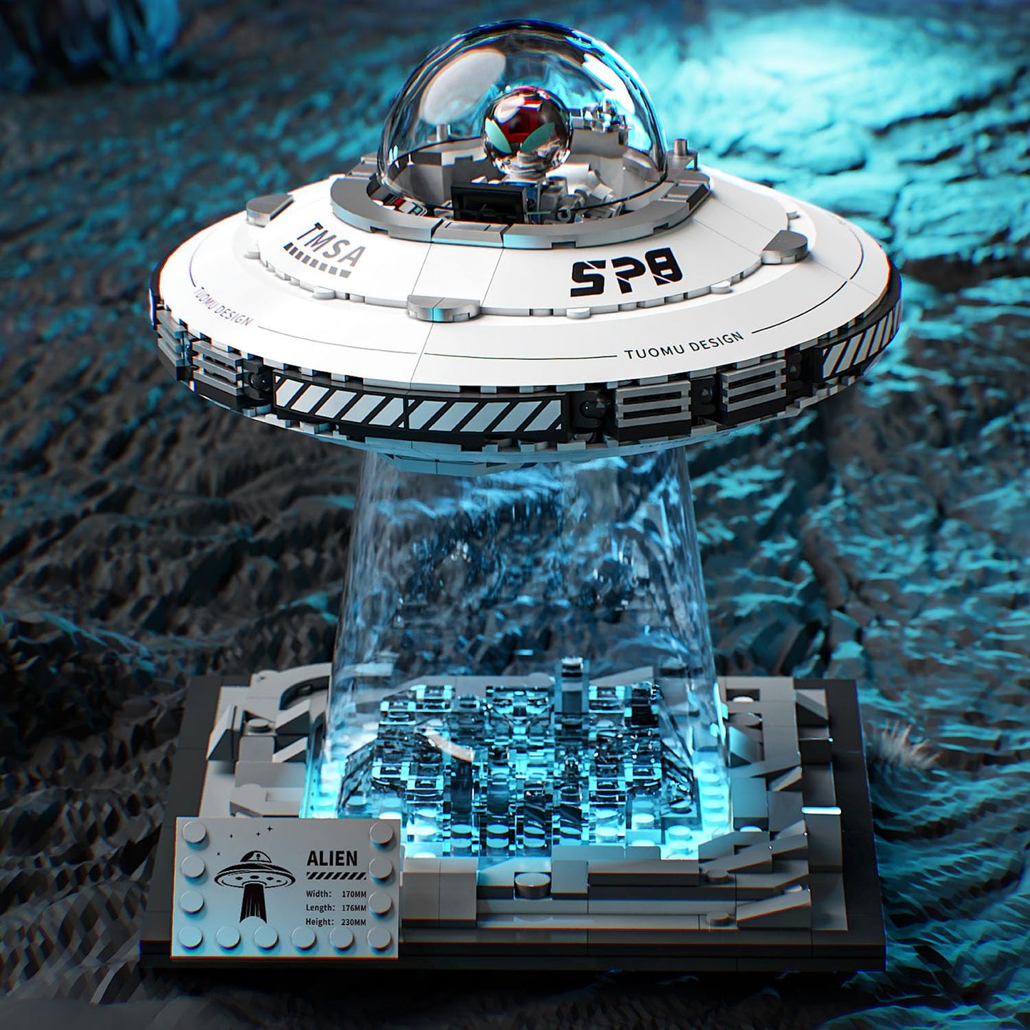 UNCLE BRICK Space UFO Spaceship Building Sets, Galaxy Interstellar Spaceship Sets,Collection Creative Star Spaceship Building Kit for Animation Fans,for Boys and Gril Age 8-12