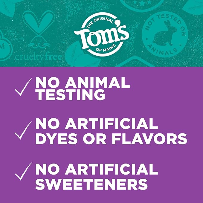 Tom's of Maine Whole Care Natural Toothpaste with Fluoride, Peppermint, 4 oz. 3-Pack (Packaging May Vary)