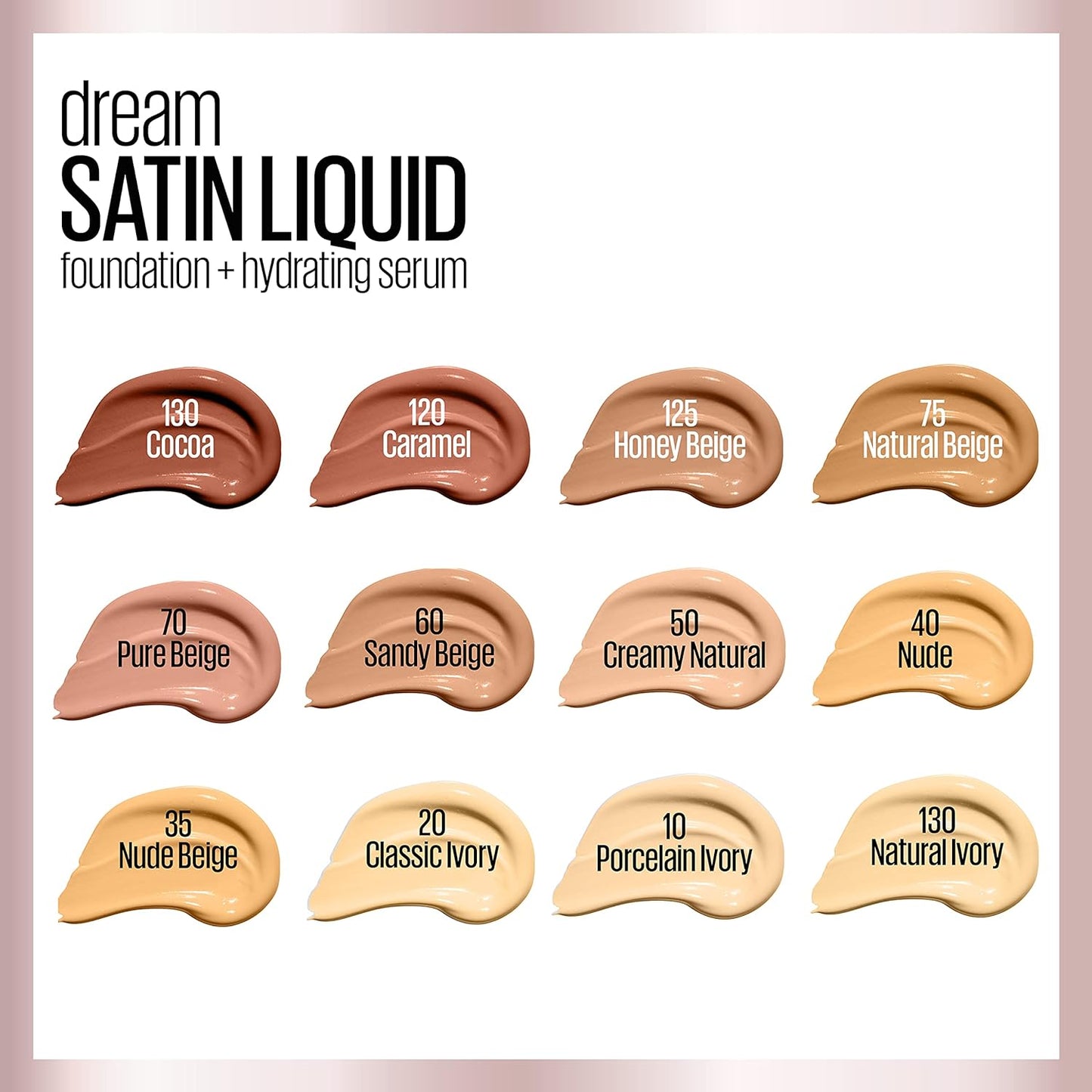 Maybelline New York Dream Satin Liquid Foundation, Honey Beige 1 oz