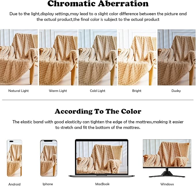NEWCOSPLAY Super Soft Throw Blanket Brown Premium Silky Flannel Fleece 3D Waffle Checkered Lightweight Bed Blanket All Season Use (Brown, Throw(50"x70"))