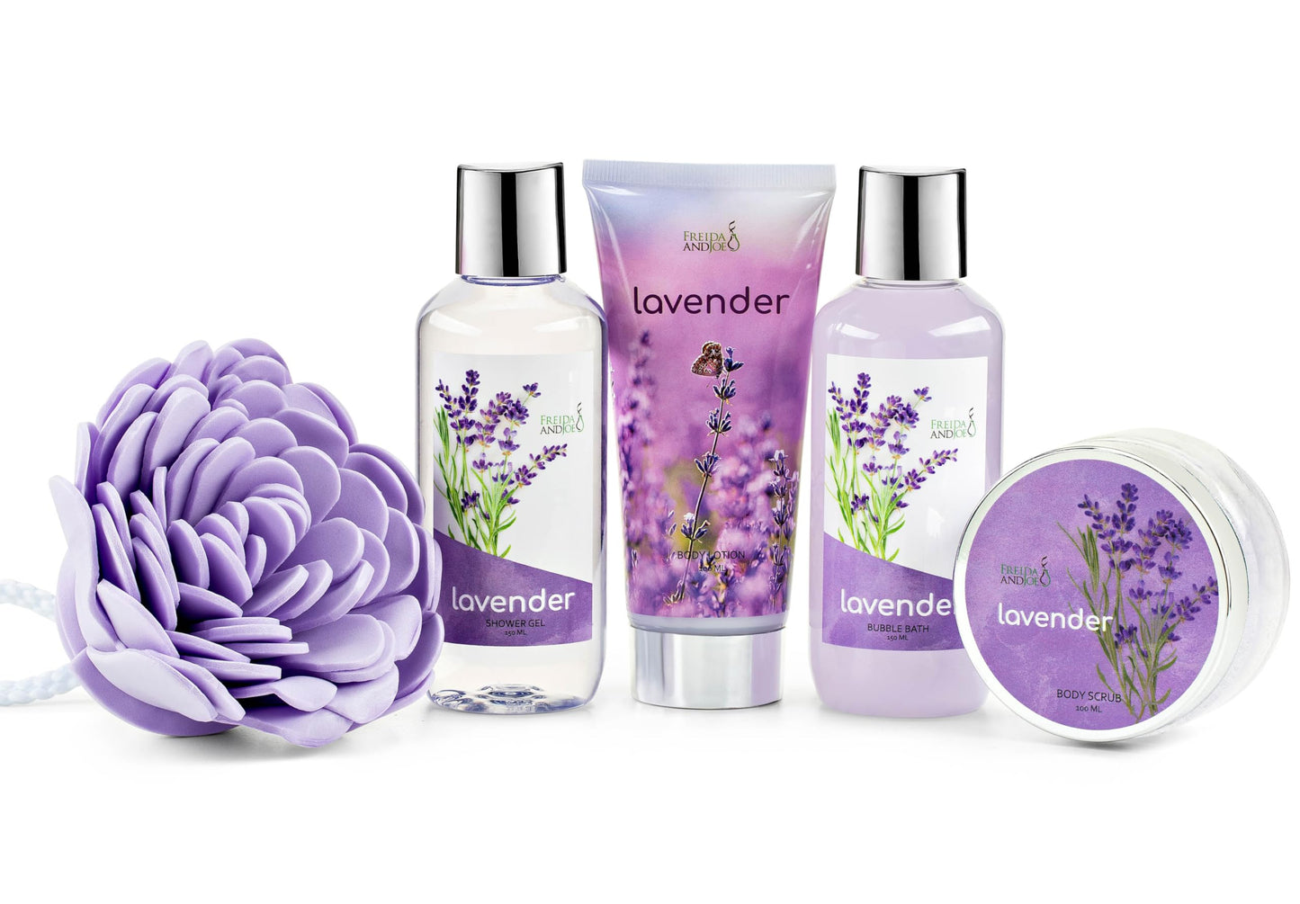 Lavender Bath and Body Gift Set in a Wicker Basket Calm & Relaxing Lavender Spa Gift Set for Women – Perfect Self-Care Gift for Valentiness, Birthdays & Special Occasions Valentines Gift