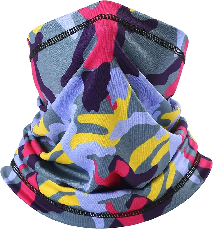 UV Protection Cooling Neck Gaiter Face Mask Scarf for Men - Windproof Neck Cover Bandana Neck Warmer Mask