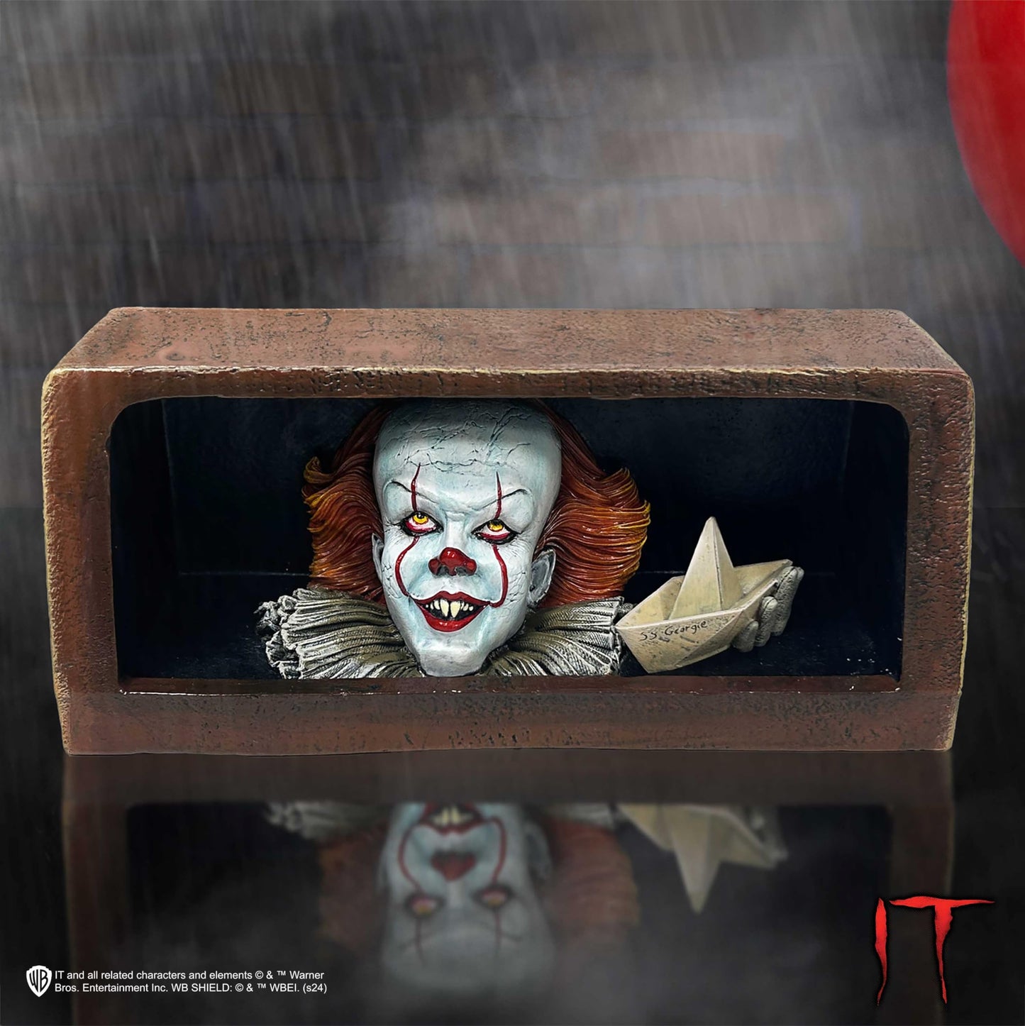 Nemesis Now IT Pennywise Drain Light Up Figurine 20cm, Resin, Official IT The Clown Merchandise, Pennywise Clown Light, IT Movie Room Decor, Cast in The Finest Resin, Expertly Hand-Painted