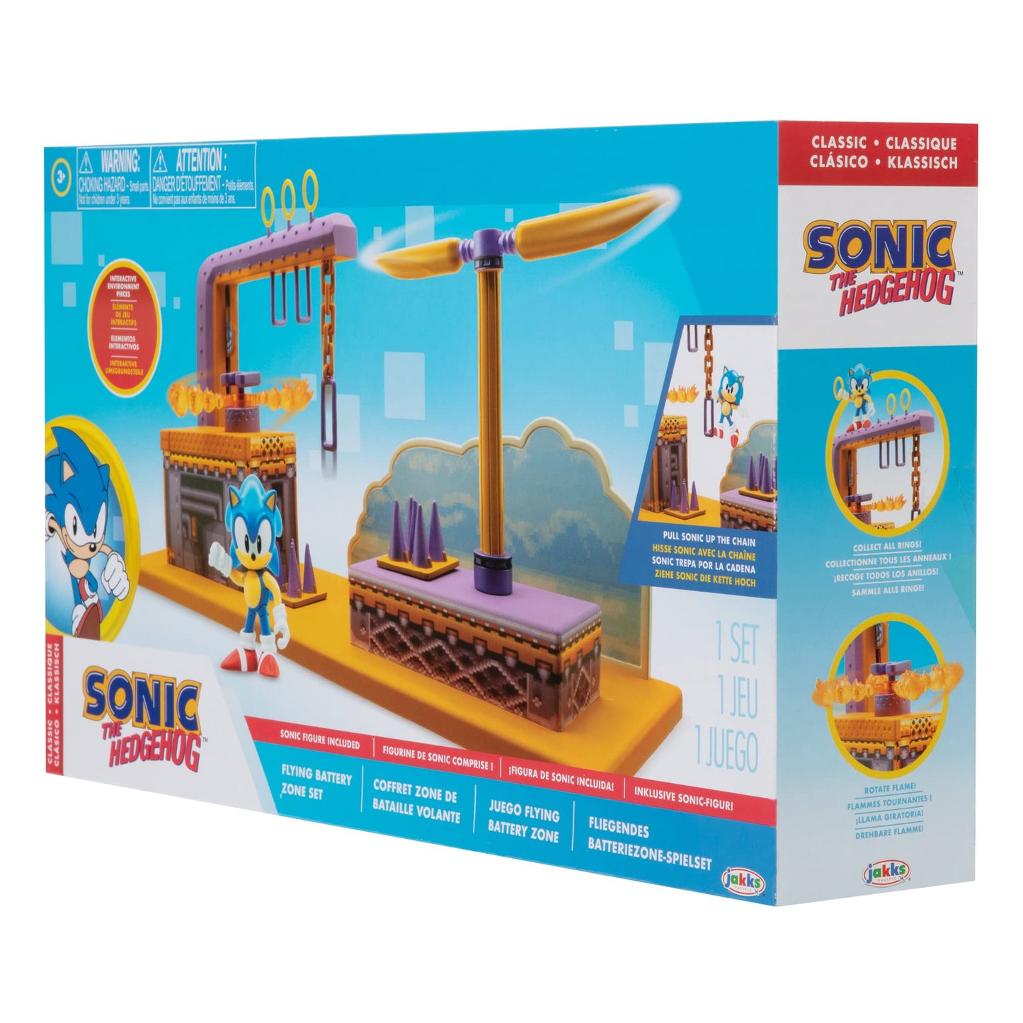 Sonic The Hedgehog Flying Battery Zone Playset with Sonic figure