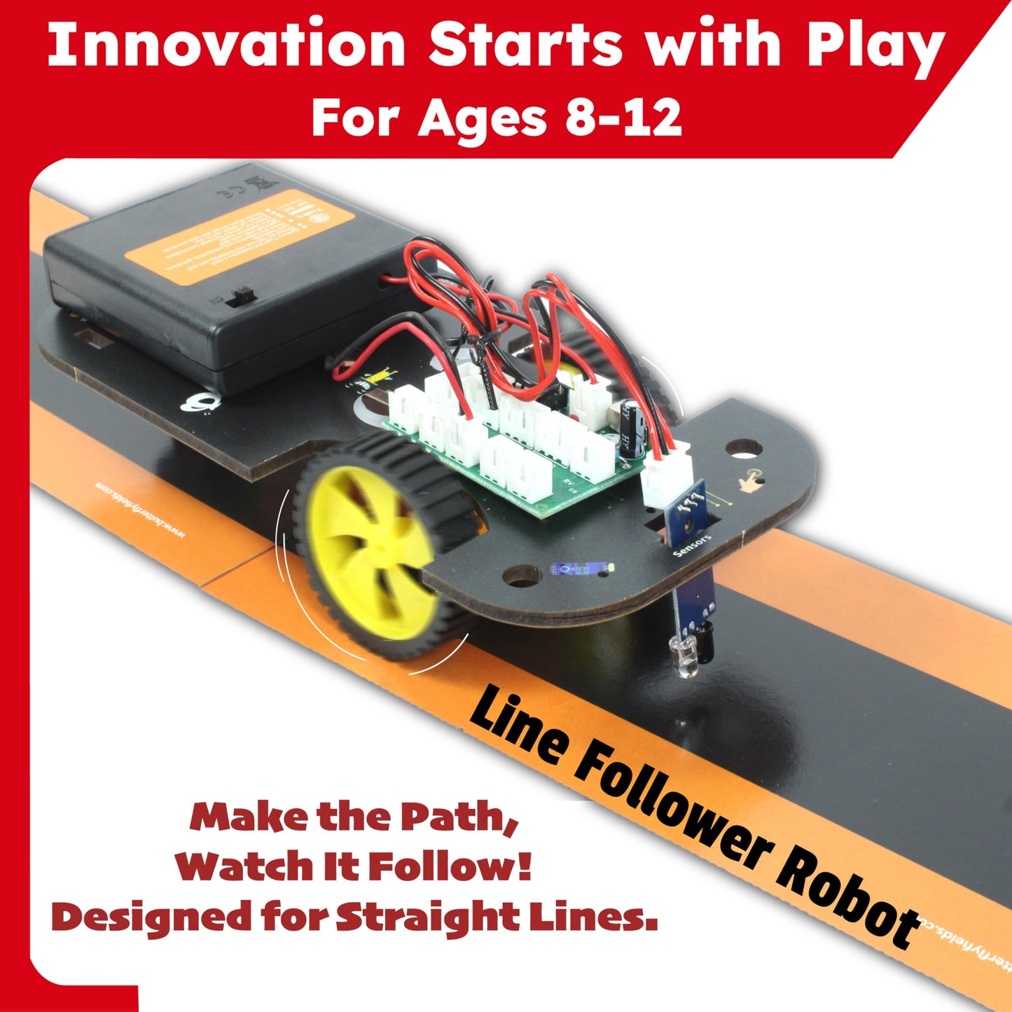 Butterfly EduFields 5in1 STEM Robotics Kit | Toys for Ages 8-13 | Smart Robot Car Kit | Gifts for Smart Kids | Electronics Robotics Kit for Kids 8-12 | Robot Building Toys Gift Set