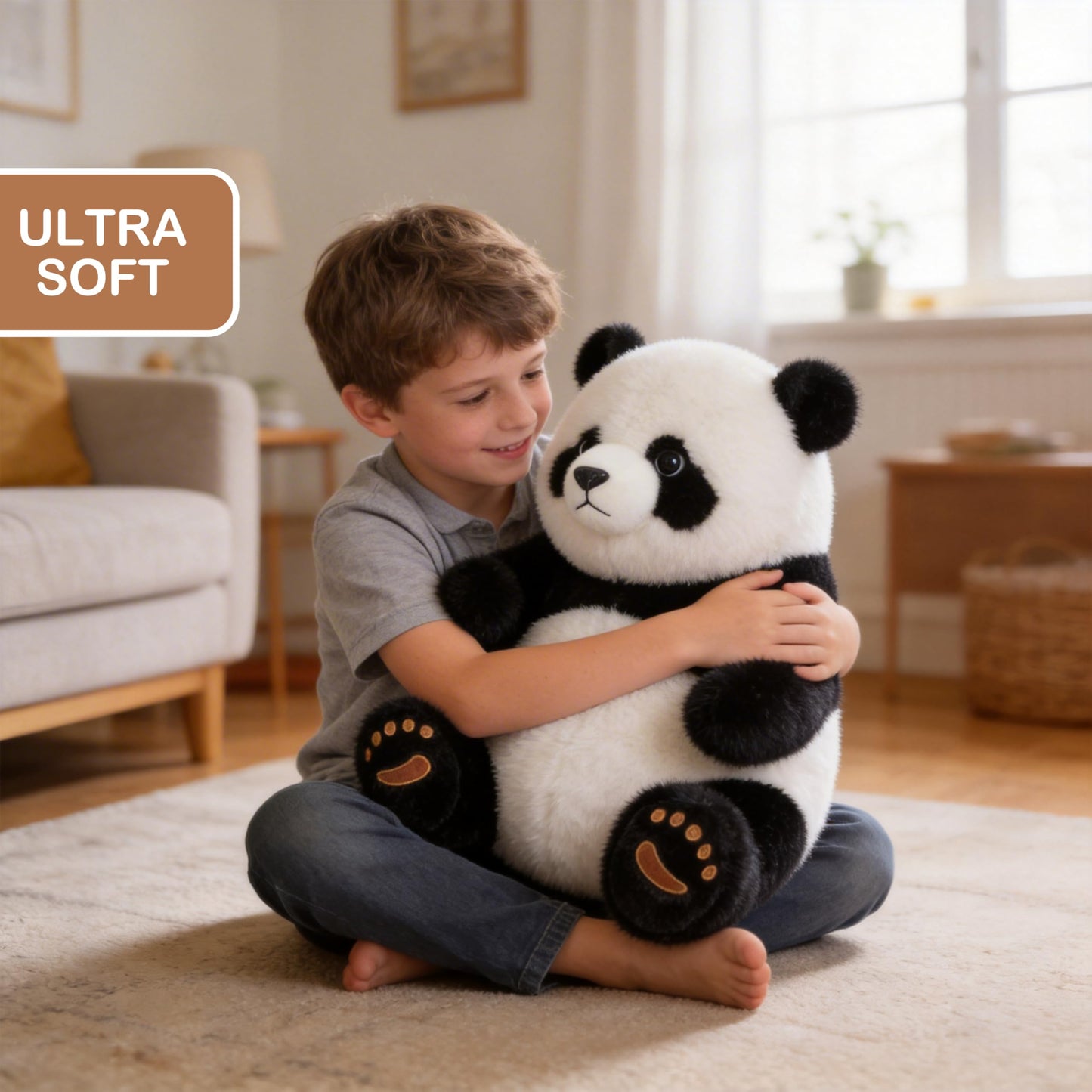 Riverwar Big Panda Stuffed Animal Plush Toy,18" Large Size Cute Giant Cuddly Soft Gift for Babies, Boys, Girls,Girlfriend on Christmas, Valentine's Day