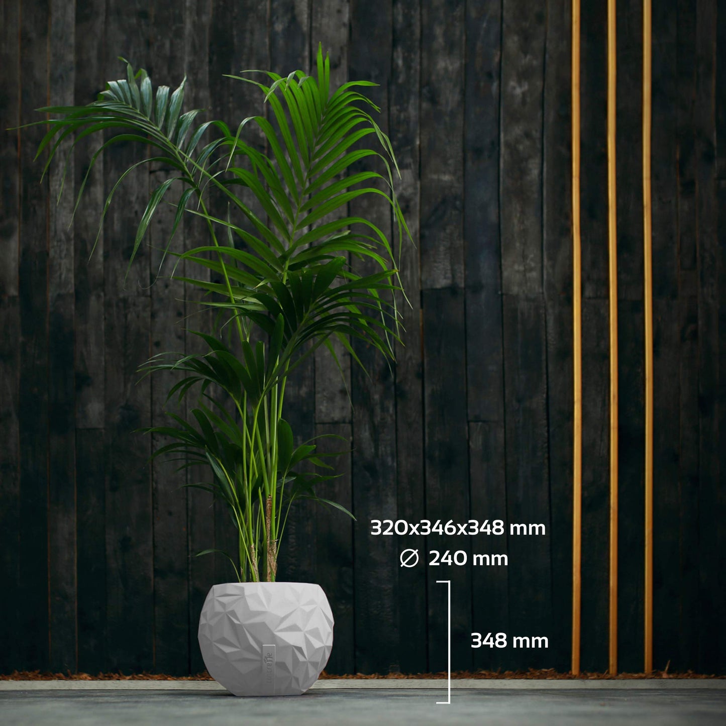 CONCRETTE Flower Pot, no Colour, Ø 24-34.5x34.6x27.3 cm