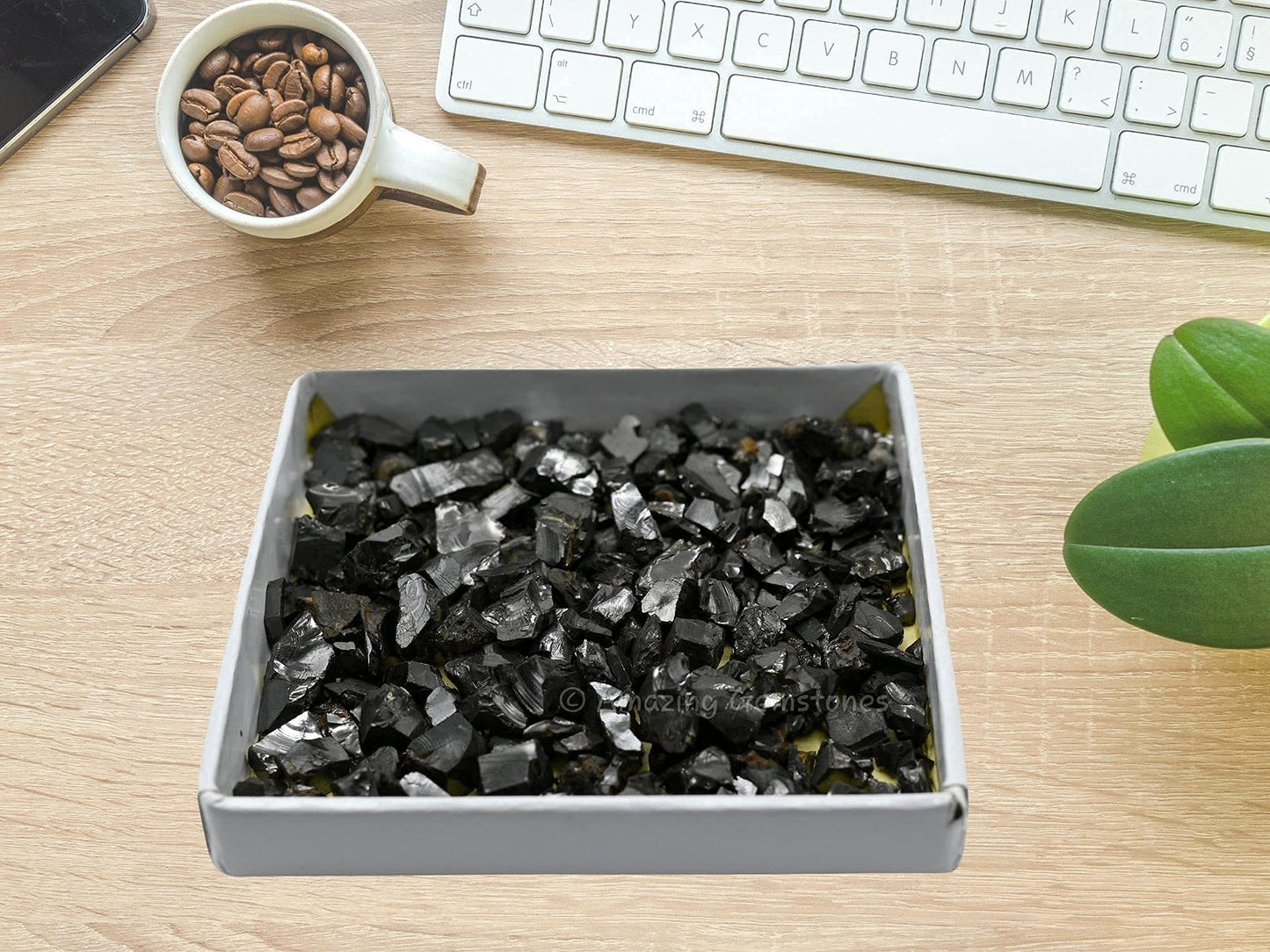 Elite Shungite Stones Chips for Water Purification Tablets, Authentic Karelia Shungite Stones for Shungite Water Bottle (100 Gram)