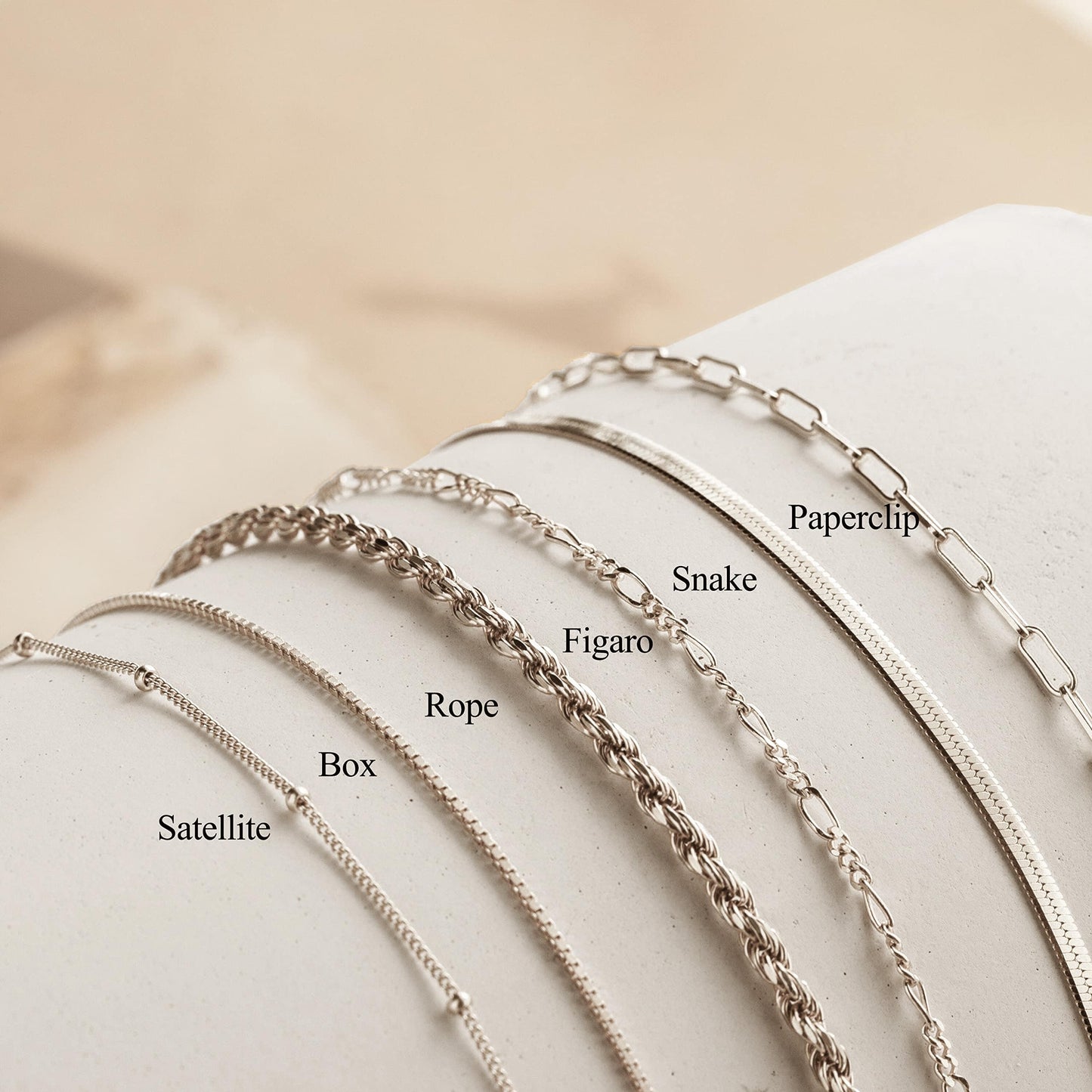 DEARMAY Silver Plated Bracelets for Women Dainty Silver Jewelry Sets Trendy Stackable Paperclip Rope Snake Box Figaro Chain Bracelets Pack Costume Fashion Gifts