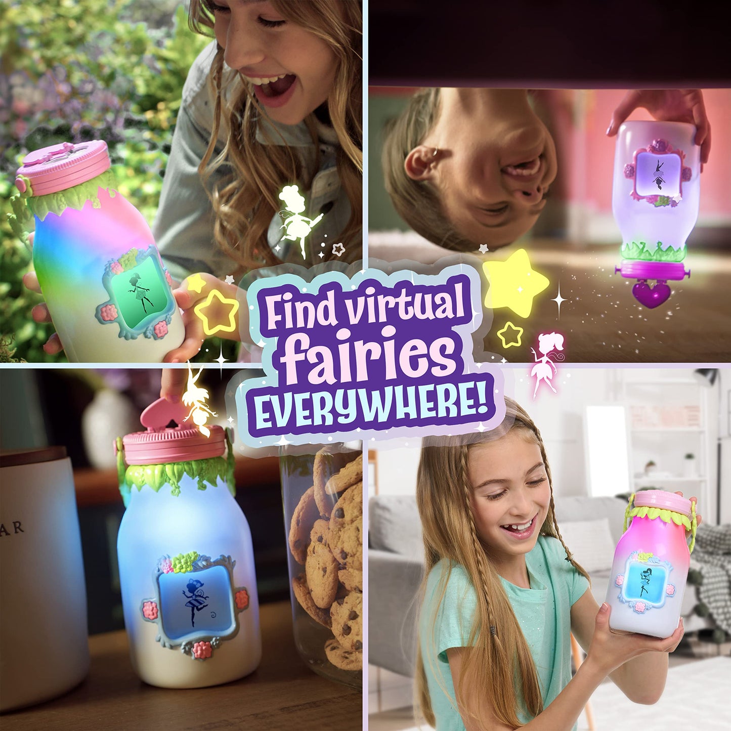 Got2Glow Fairies Finder - Electronic Fairy Jar Catches 30+ Virtual Fairies - Got to Glow in The Dark