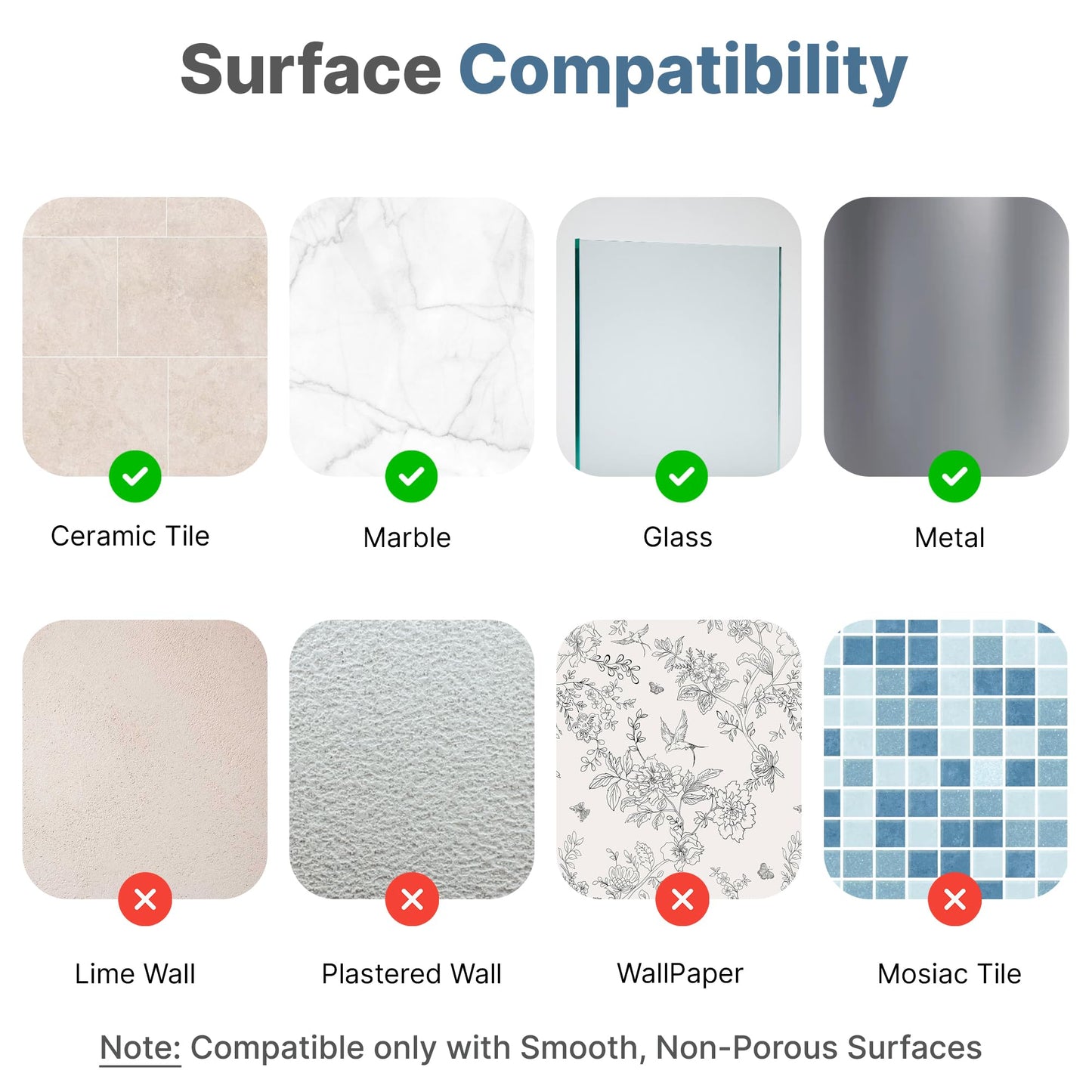 KESOL RustProof Sponge Holder Caddy for Kitchen, Stainless Steel Organizer, Brush Holder, 304 Accessories, Suction Cup + Adhesive