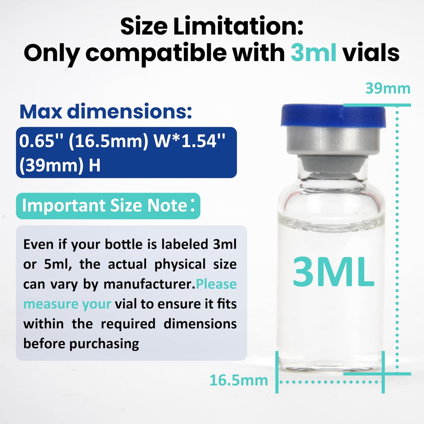 3ml Vial Storage Cooler Container with Soft Insert & Ice Pack, Long-Lasting Cooling, Portable Travel Case for Peptide & Diabetic Drugs, Holds 21 Vials, Yellow (No Vials Included)